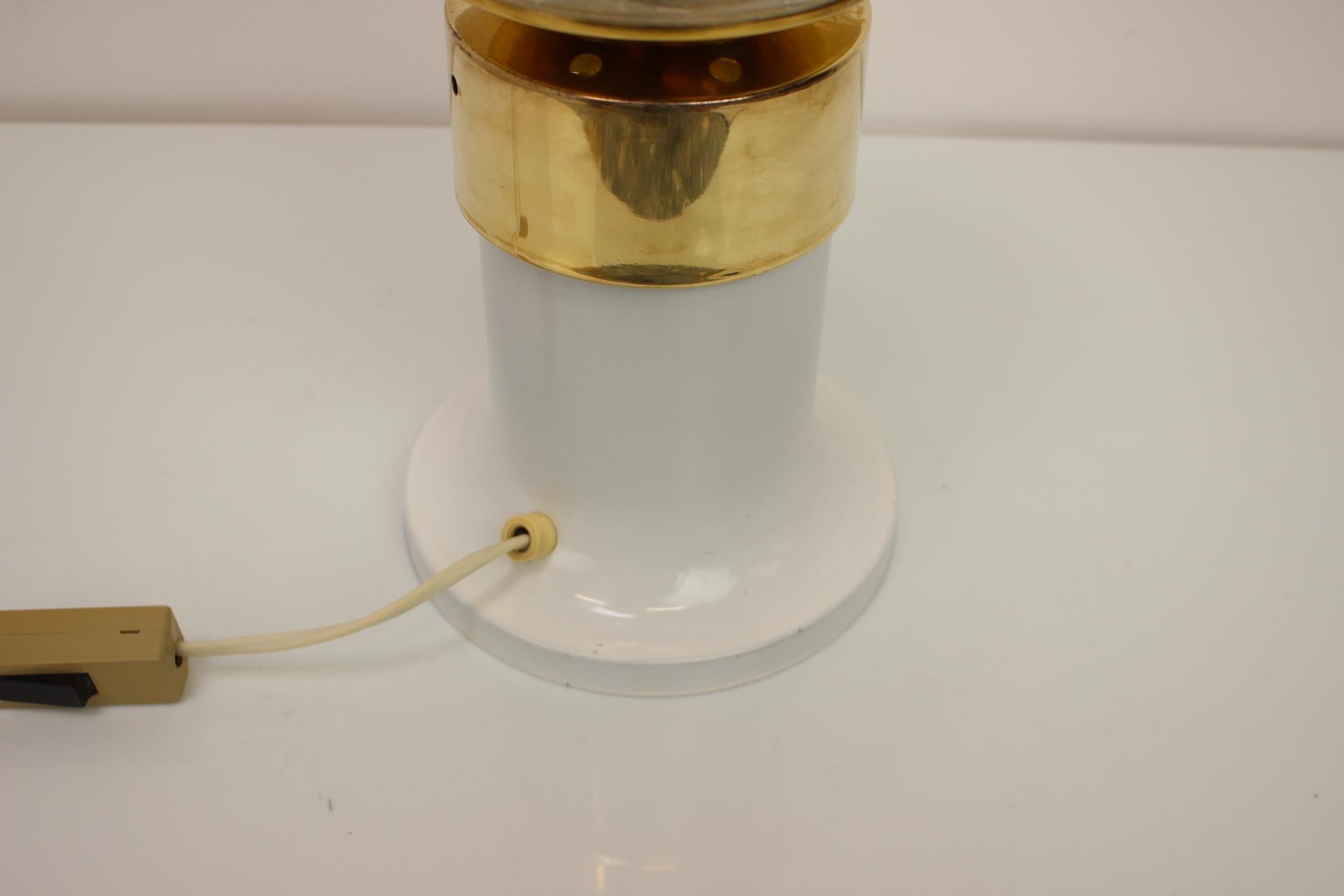 20th Century Mid-Century Brass Table Lamp by Kamenicky Senov, 1960s For Sale