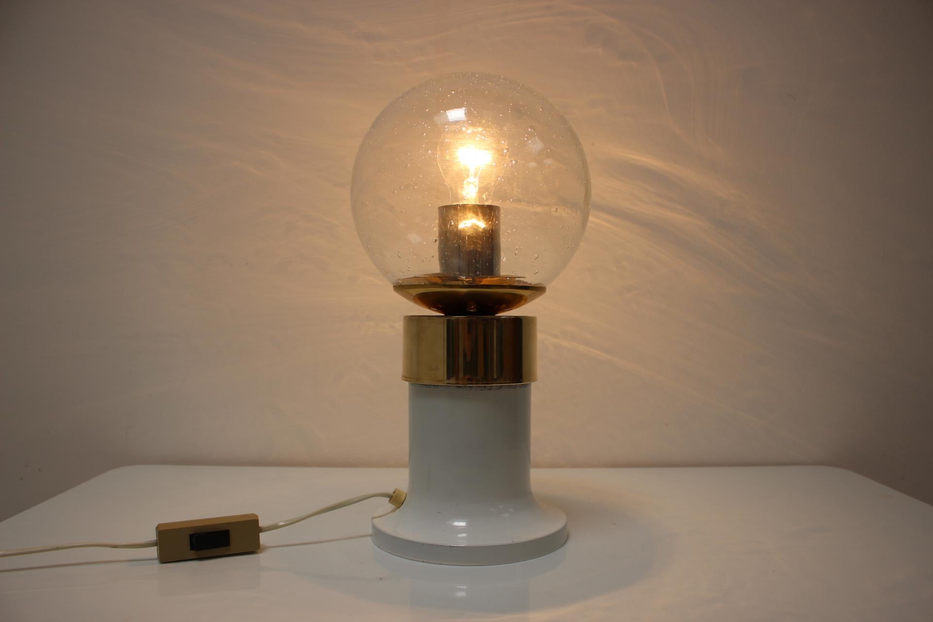 Mid-Century Brass Table Lamp by Kamenicky Senov, 1960s For Sale 2