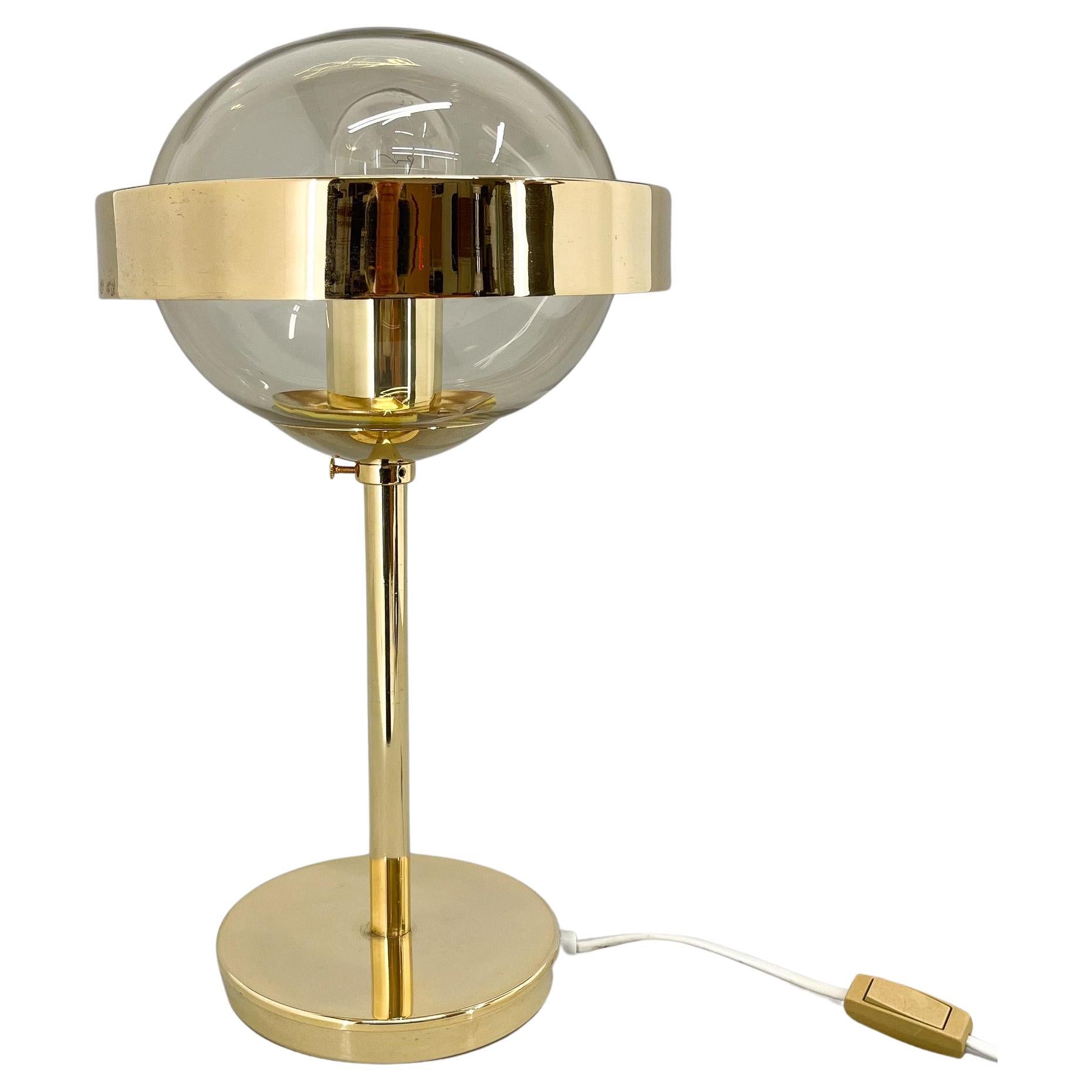 Mid-Century Brass Table Lamp by Kamenicky Senov, 1960s For Sale