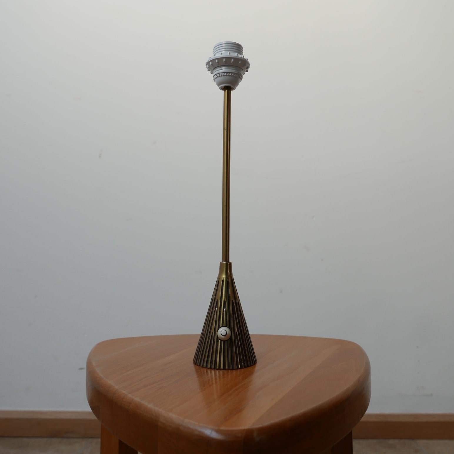 Mid-Century Brass Table Lamp by Sonja Katzin For Sale 1
