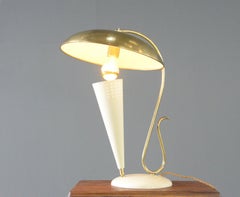 Mid Century Brass Table Lamp Circa 1950s