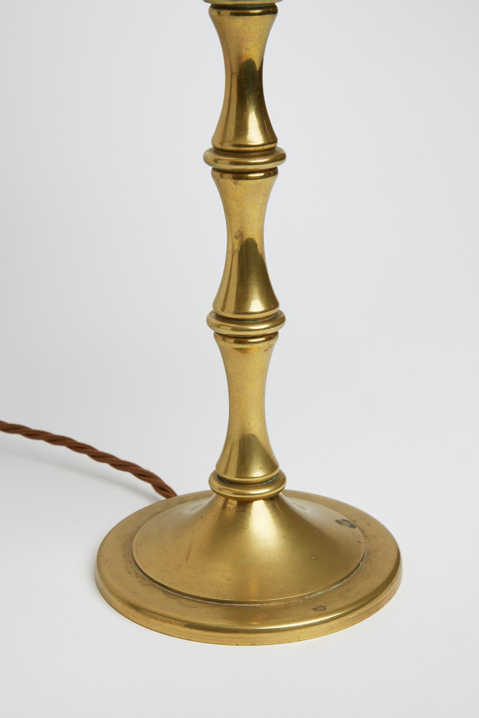 Mid-Century Brass Table Lamp 1