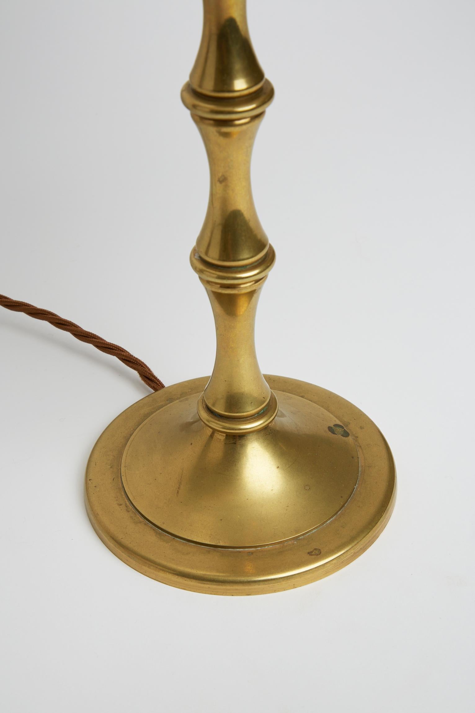 Mid-Century Brass Table Lamp 2