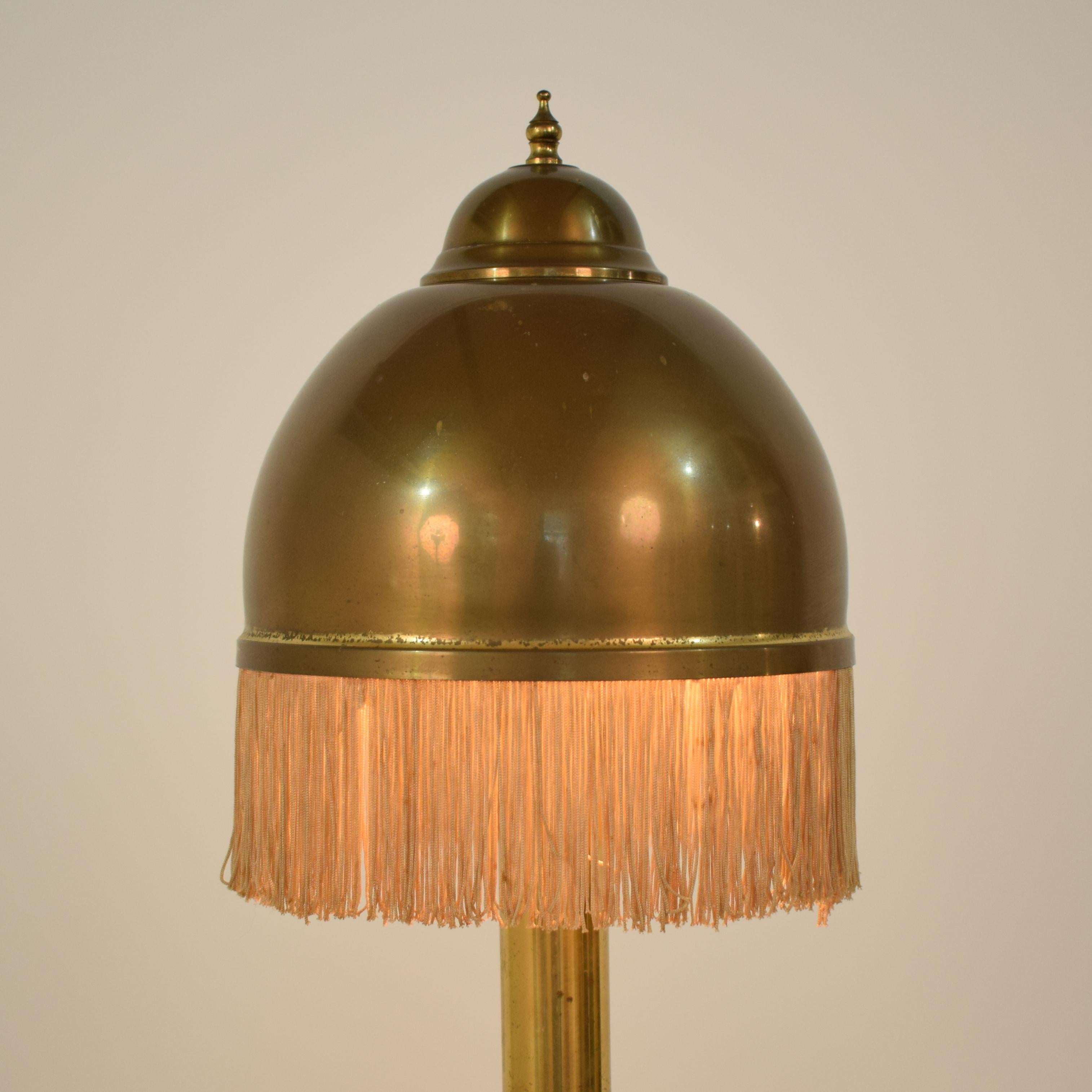 Swedish Midcentury Art Deco Scandinavian Brass Table Lamp Style Hans-Agne Jakobsson 1960