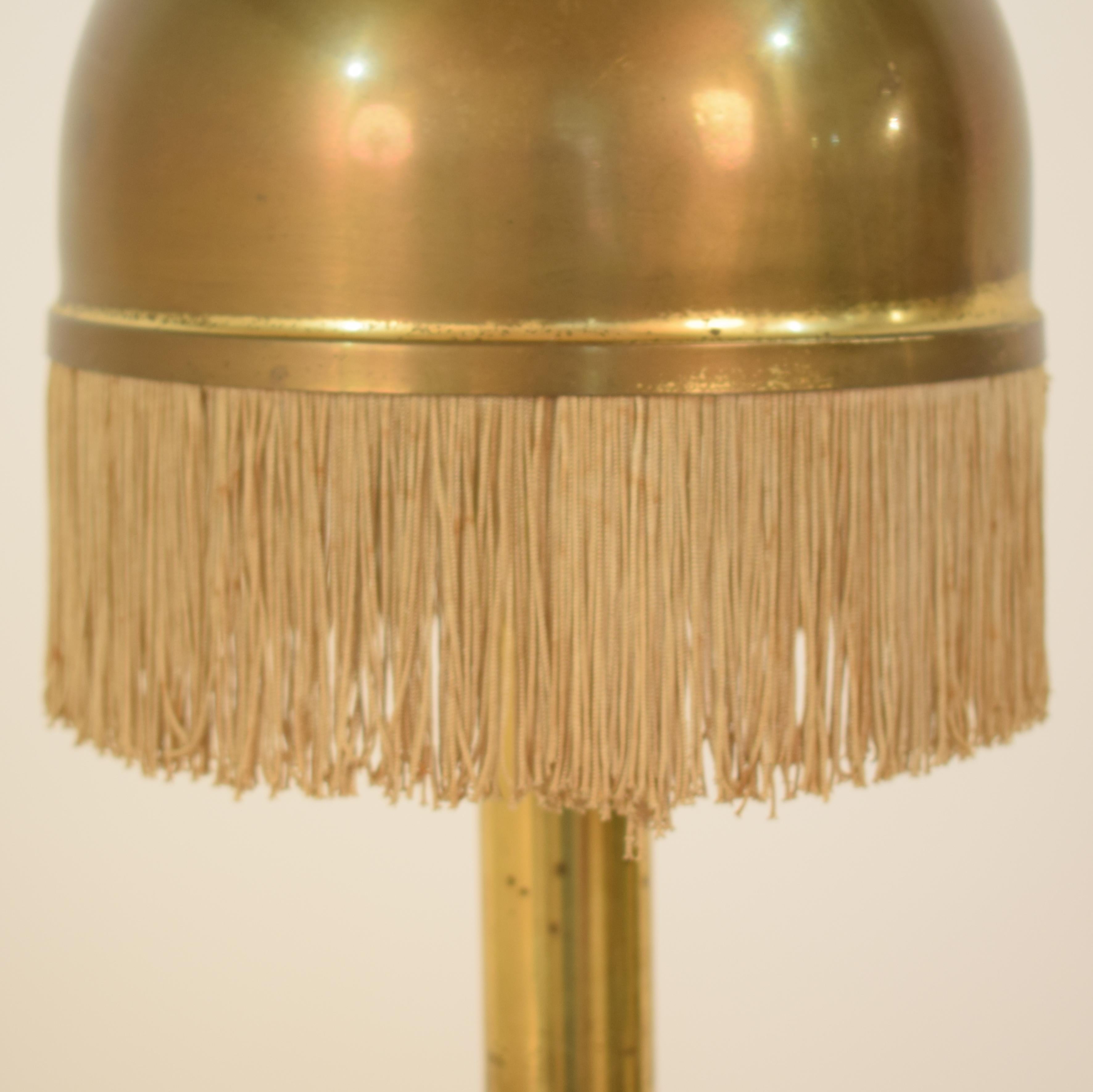 20th Century Midcentury Art Deco Scandinavian Brass Table Lamp Style Hans-Agne Jakobsson 1960