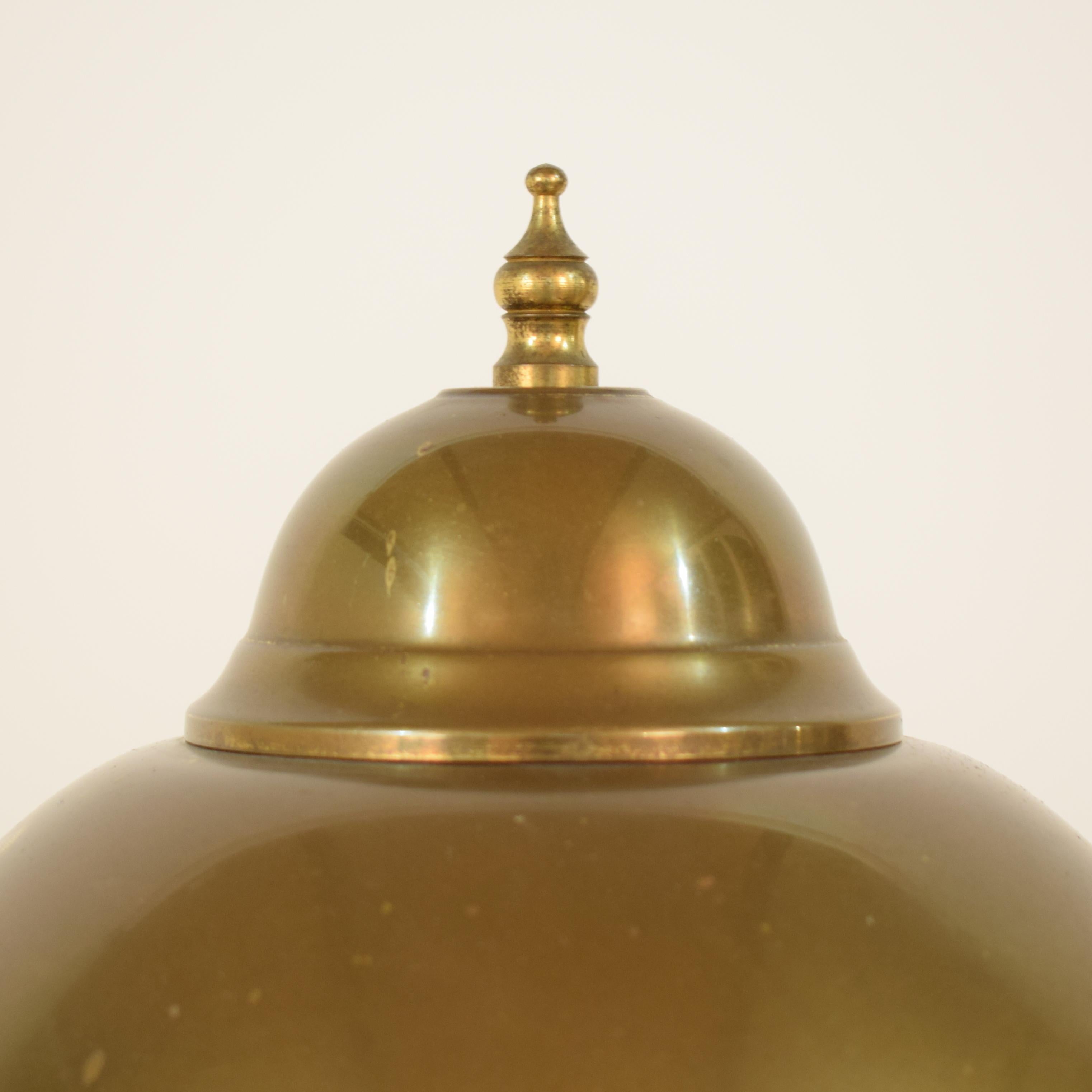 Midcentury Art Deco Scandinavian Brass Table Lamp Style Hans-Agne Jakobsson 1960 1