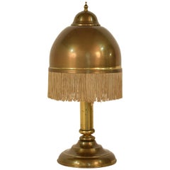 Midcentury Art Deco Scandinavian Brass Table Lamp Style Hans-Agne Jakobsson 1960