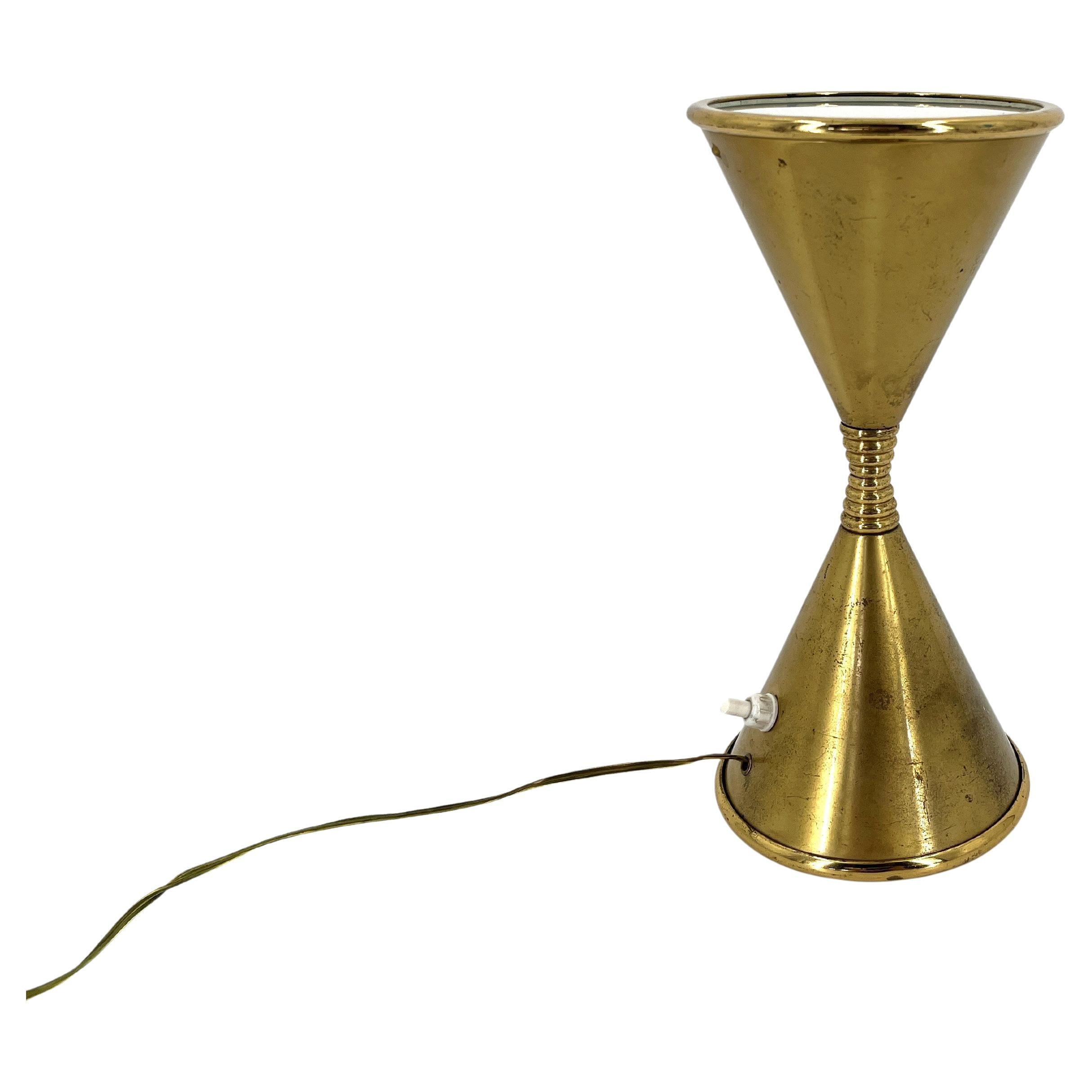 Mid century brass table lamp model Clessidra by Angelo Lelli for Arredoluce, 196 en venta