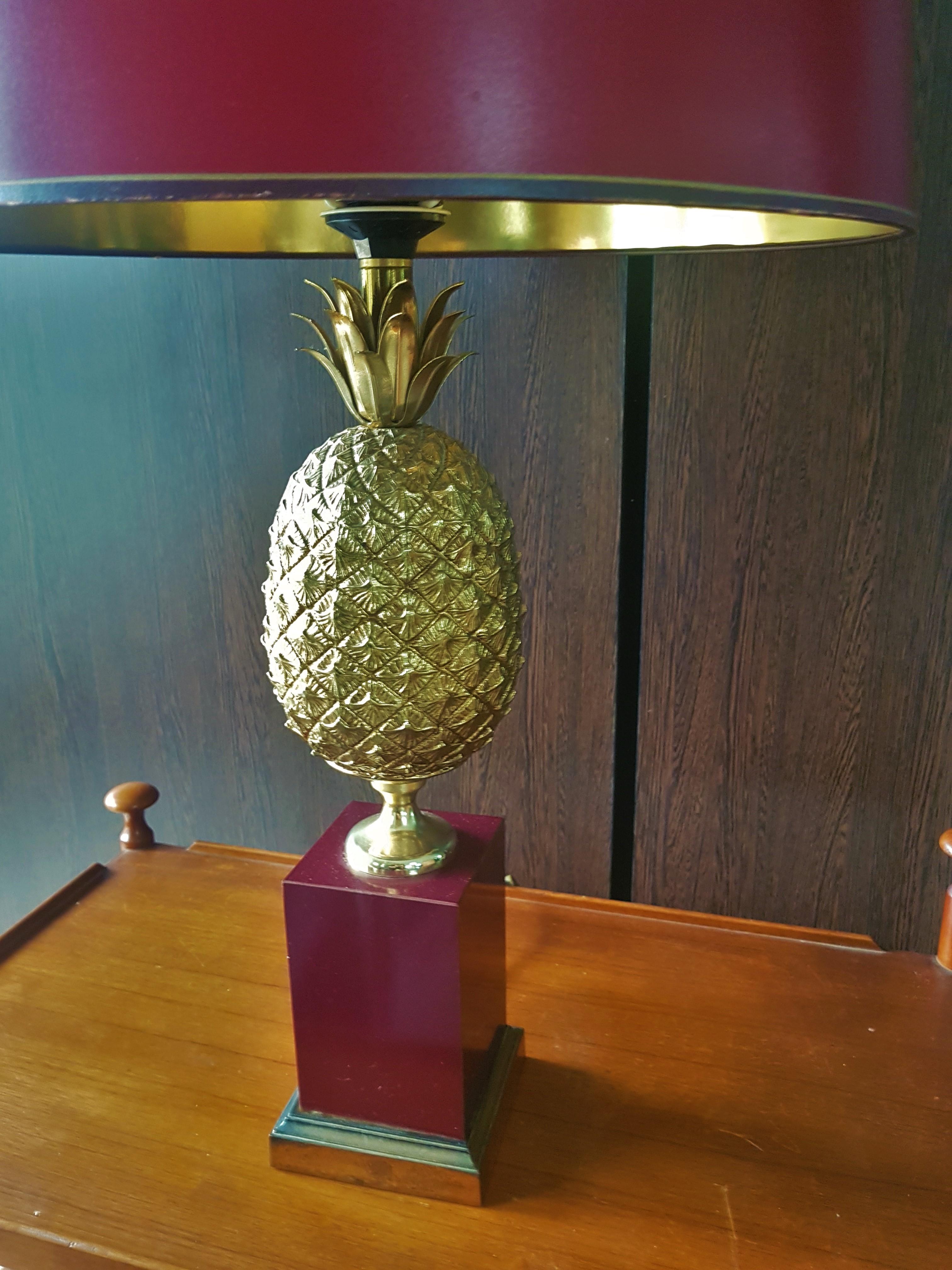 Lampe de table ananas style Maison Jansen, milieu du siècle dernier en vente 11