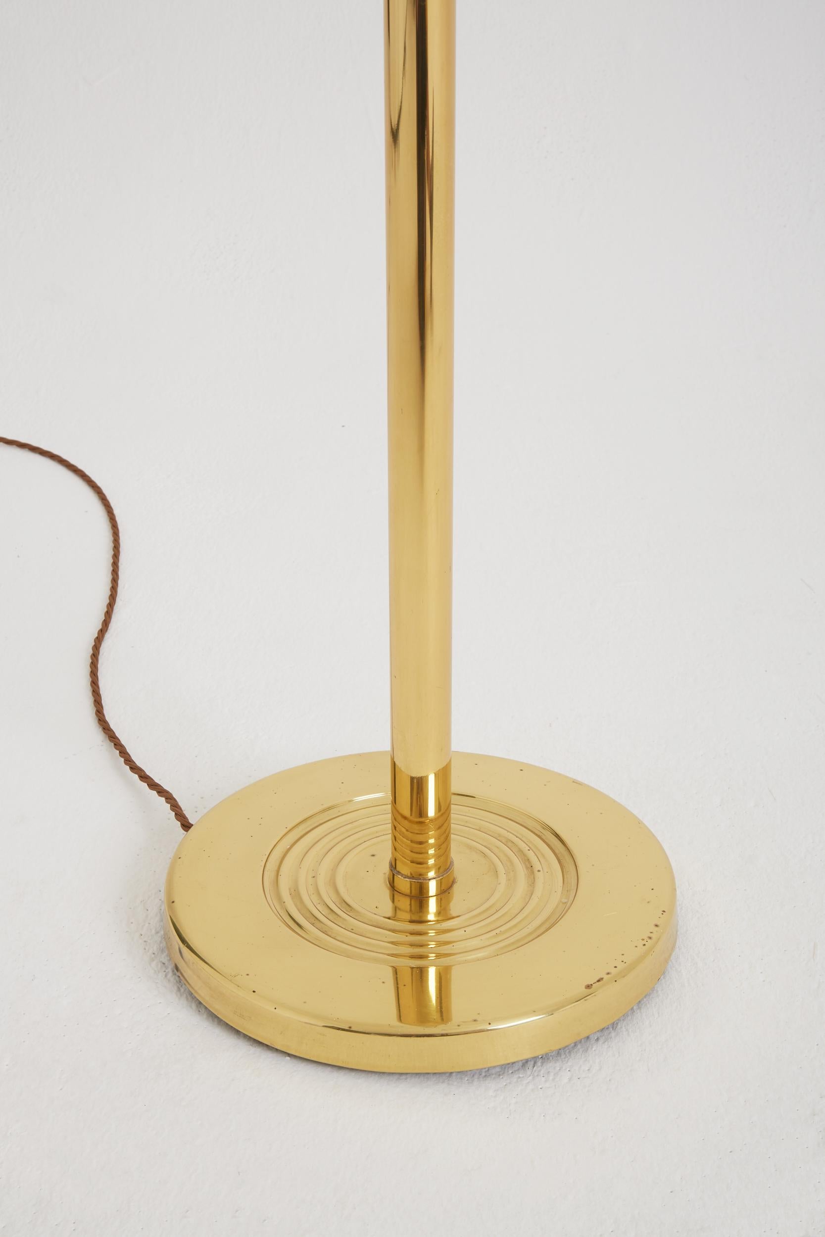 French Mid-Century Brass Telescopic Floor Lamp