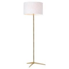Midcentury Brass Tripod Floor Lamp by Laurel Light Co.