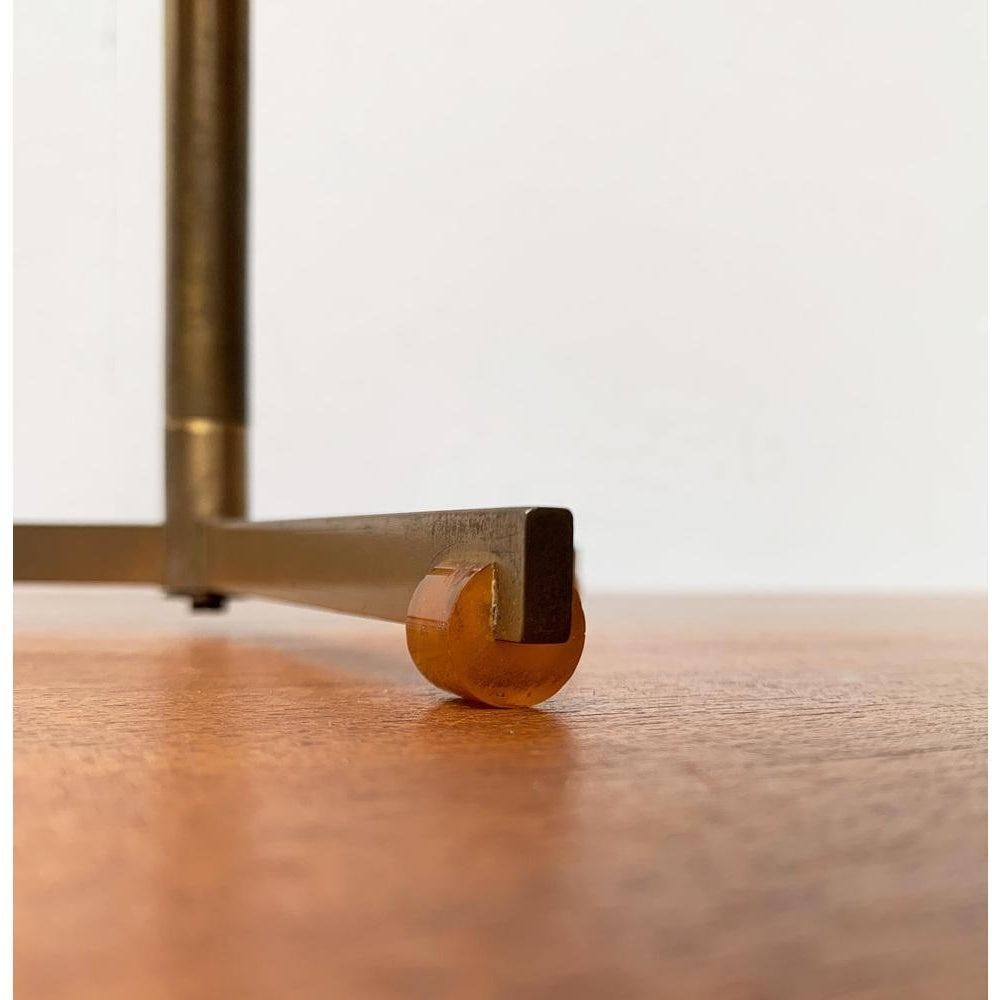 Metal Mid-Century Brass Tripod Table Swivel Mirror, 1960s For Sale