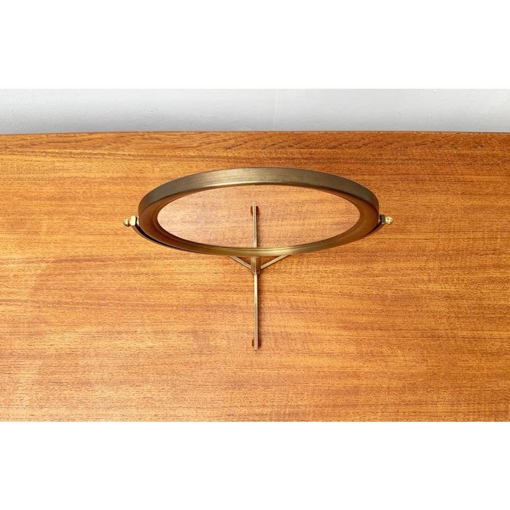 Mid-Century Brass Tripod Table Swivel Mirror, 1960s For Sale 1