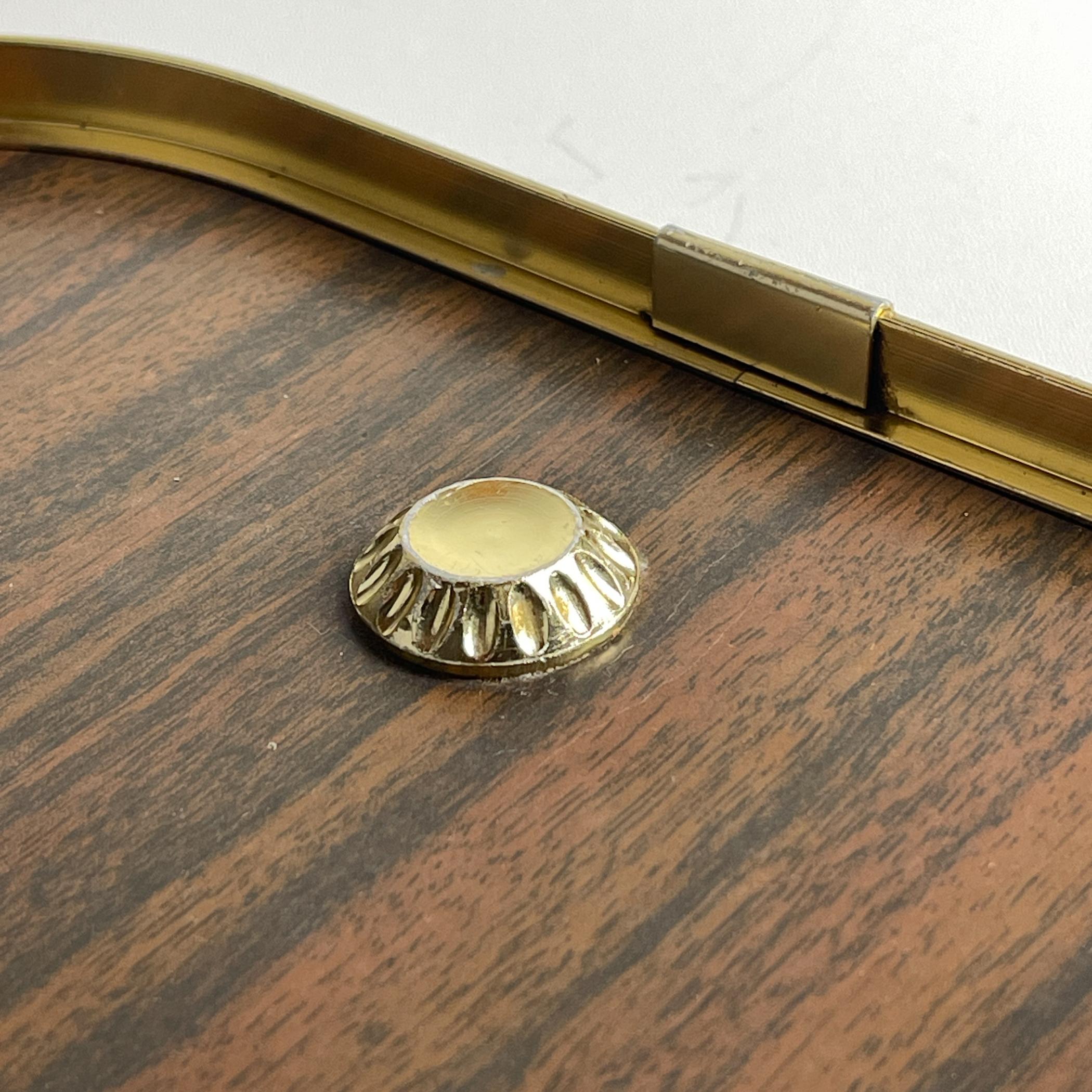 Mid-century brass trolley or magazine rack by MB, Italy, 1960s For Sale 5
