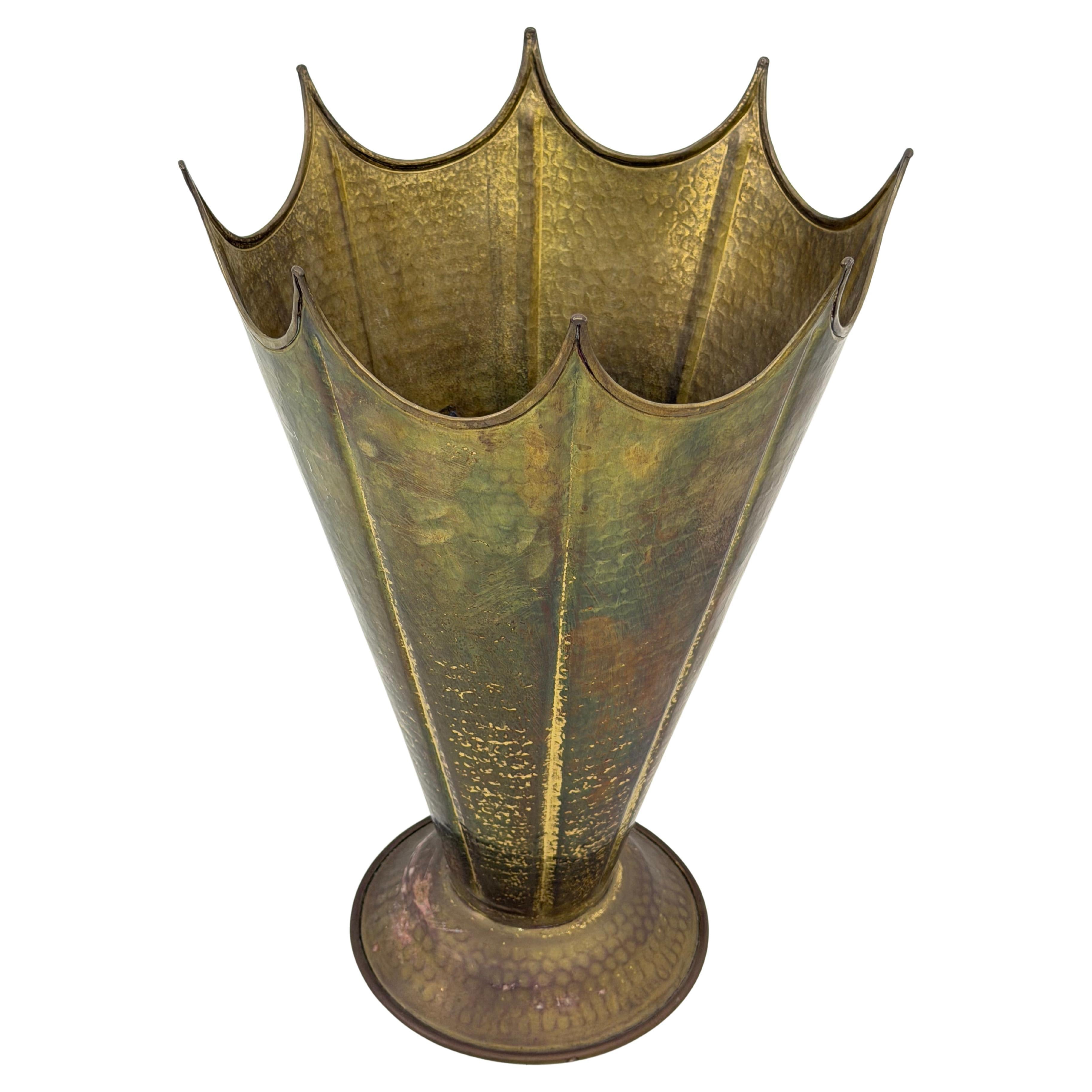 Mid-century Brass Umbrella Stand, 1950s en vente