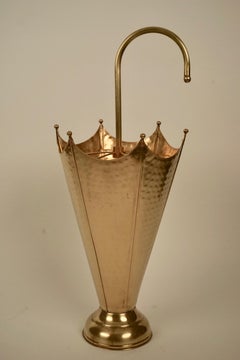 Mid-Century Brass Umbrella Stand Made in Austria
