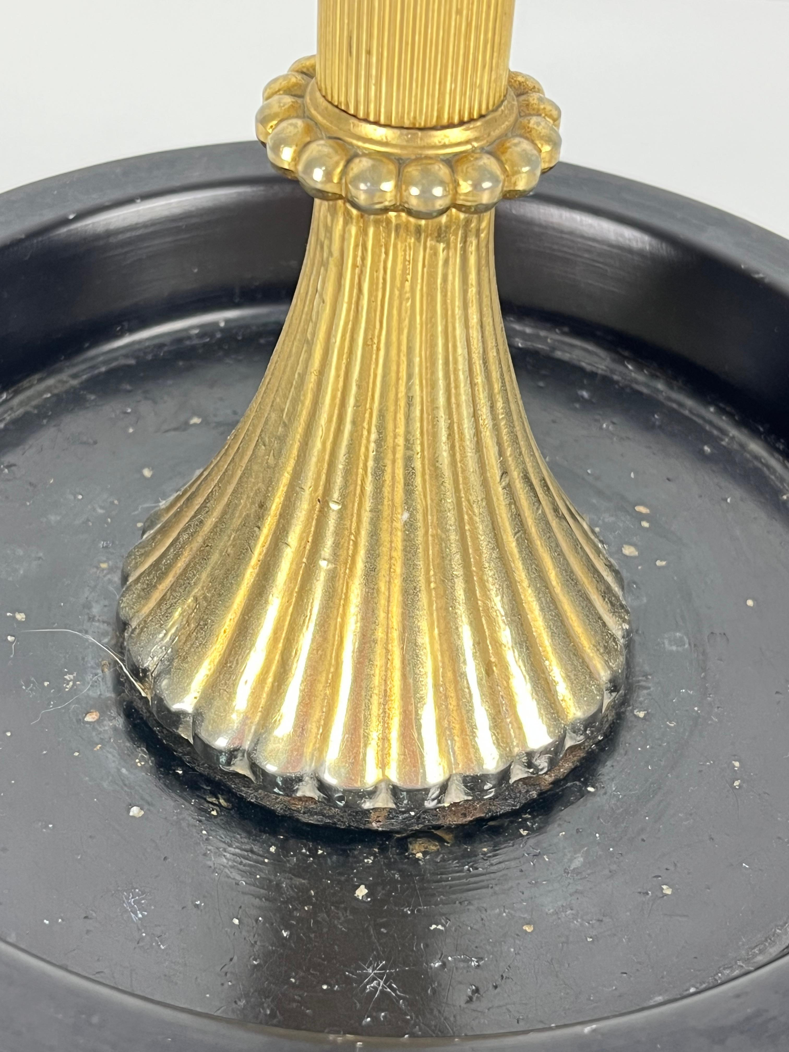 Italian Mid-Century Brass Umbrella Stand, Made in Italy 1950s For Sale