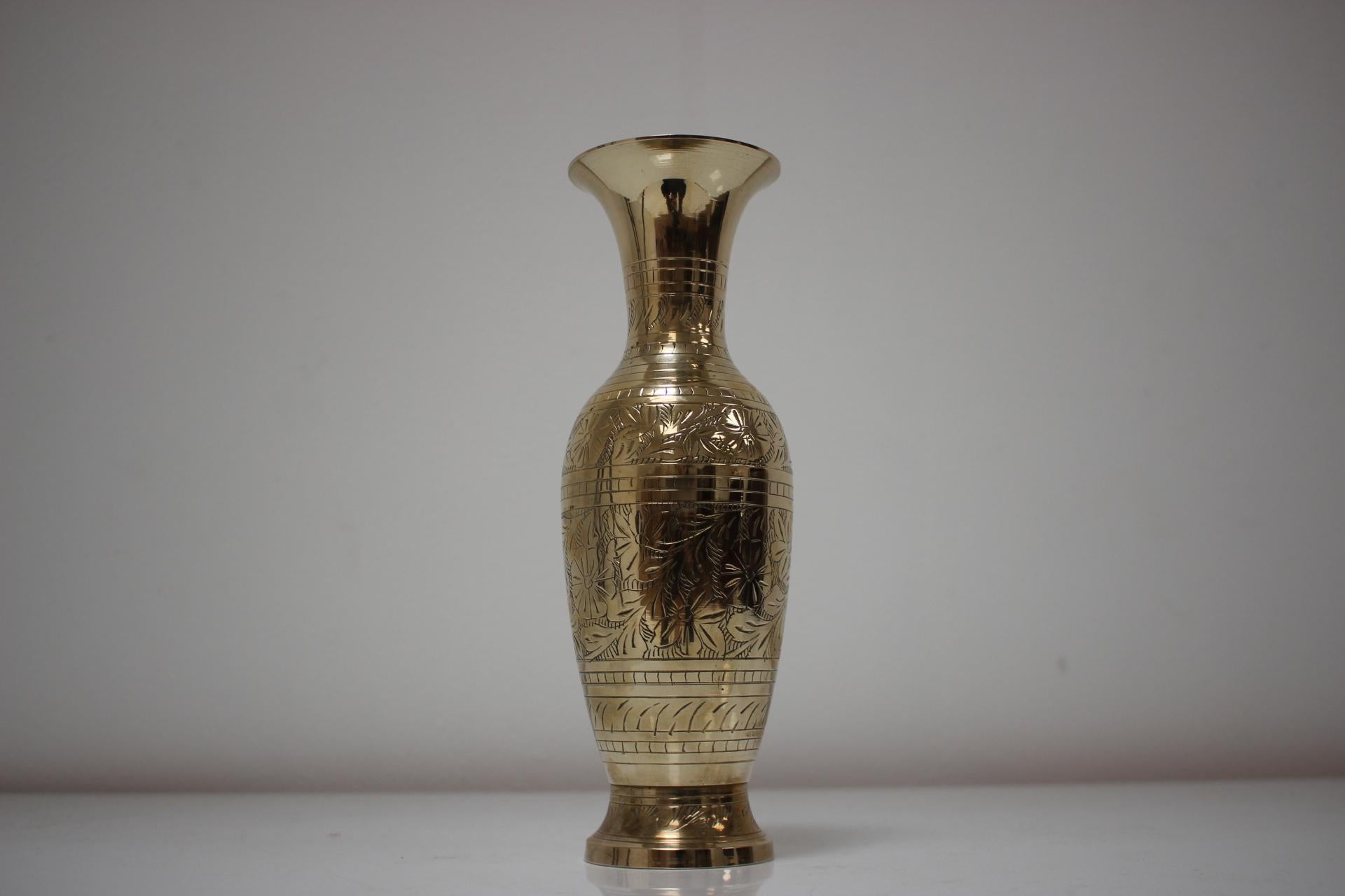 Mid-20th Century Mid-Century Brass Vase, 1960's For Sale