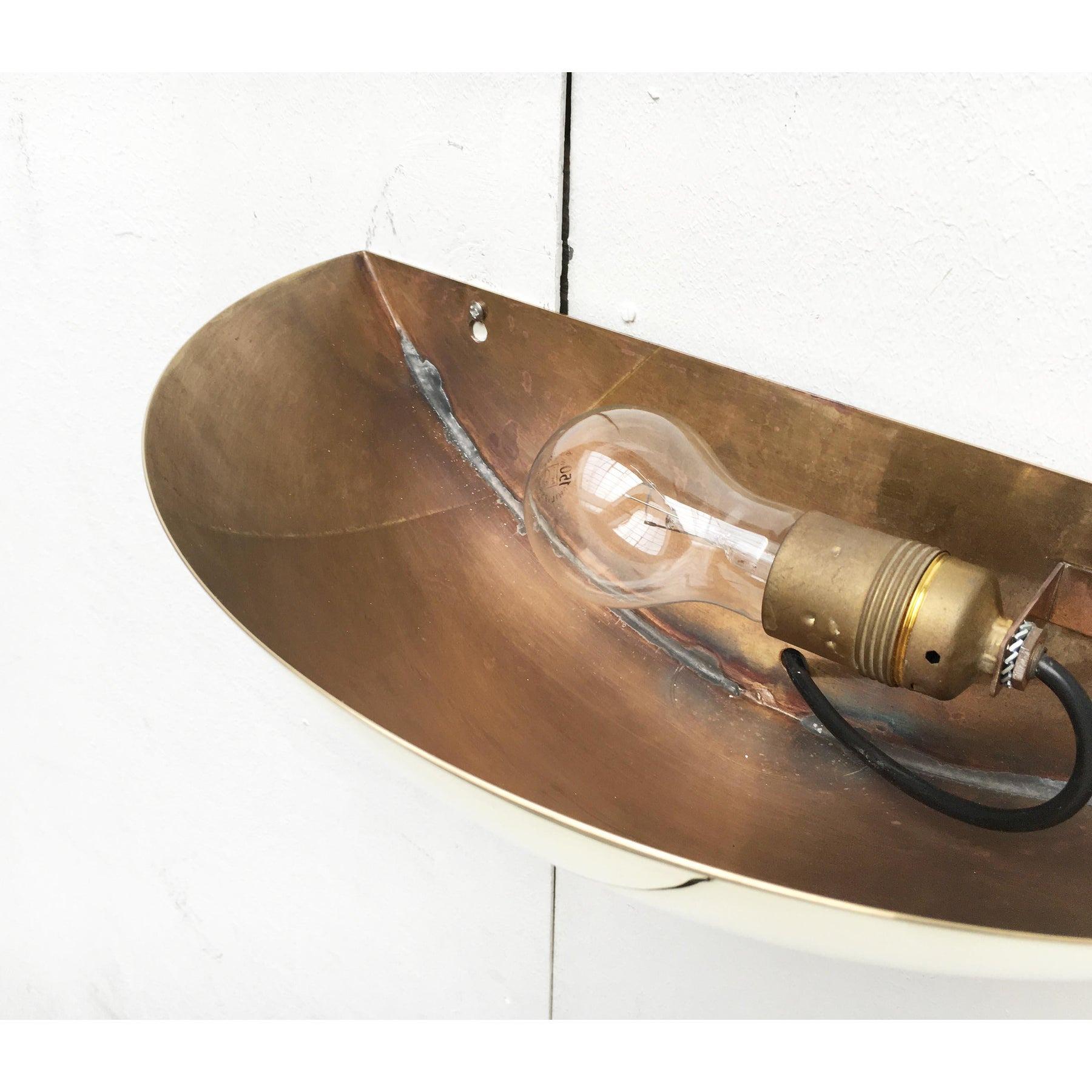 Mid-Century Brass Wall Lamp For Sale 5