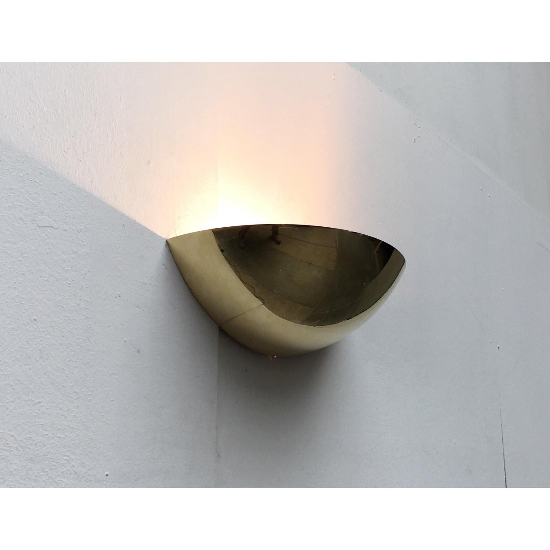 Mid-Century Modern Mid-Century Brass Wall Lamp For Sale