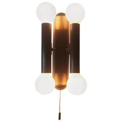 Midcentury Brass Wall Lamp