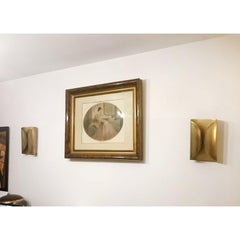 Wandleuchten aus Messing im Mid-Century-Stil, im Stil von Tobia Scarpa, skulpturales Design