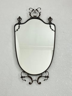 Mid-century Brass Wall Mirror 1964 DHL shipping