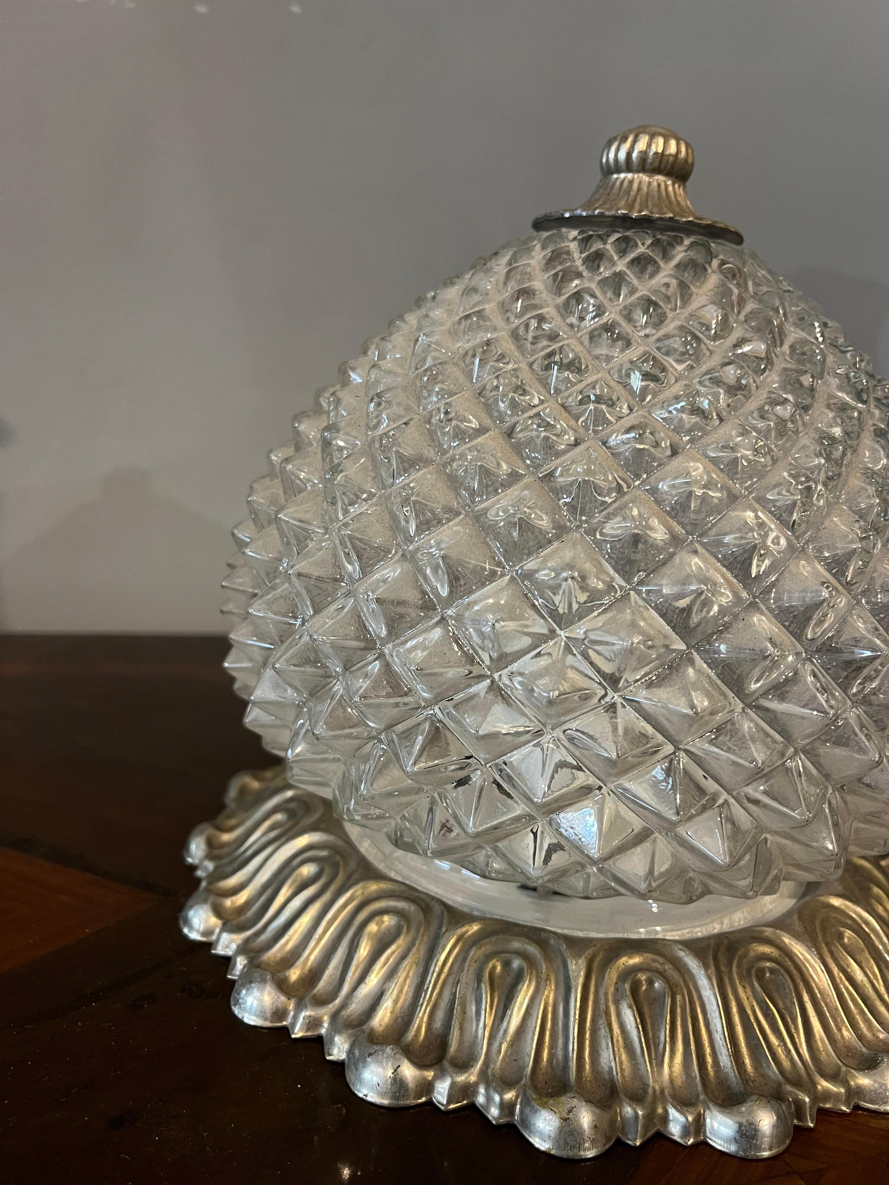 Metallo Mid-Century Brass Wall or Ceiling Lamp by Gaetano Sciolari for Sciolari, 1960s in vendita
