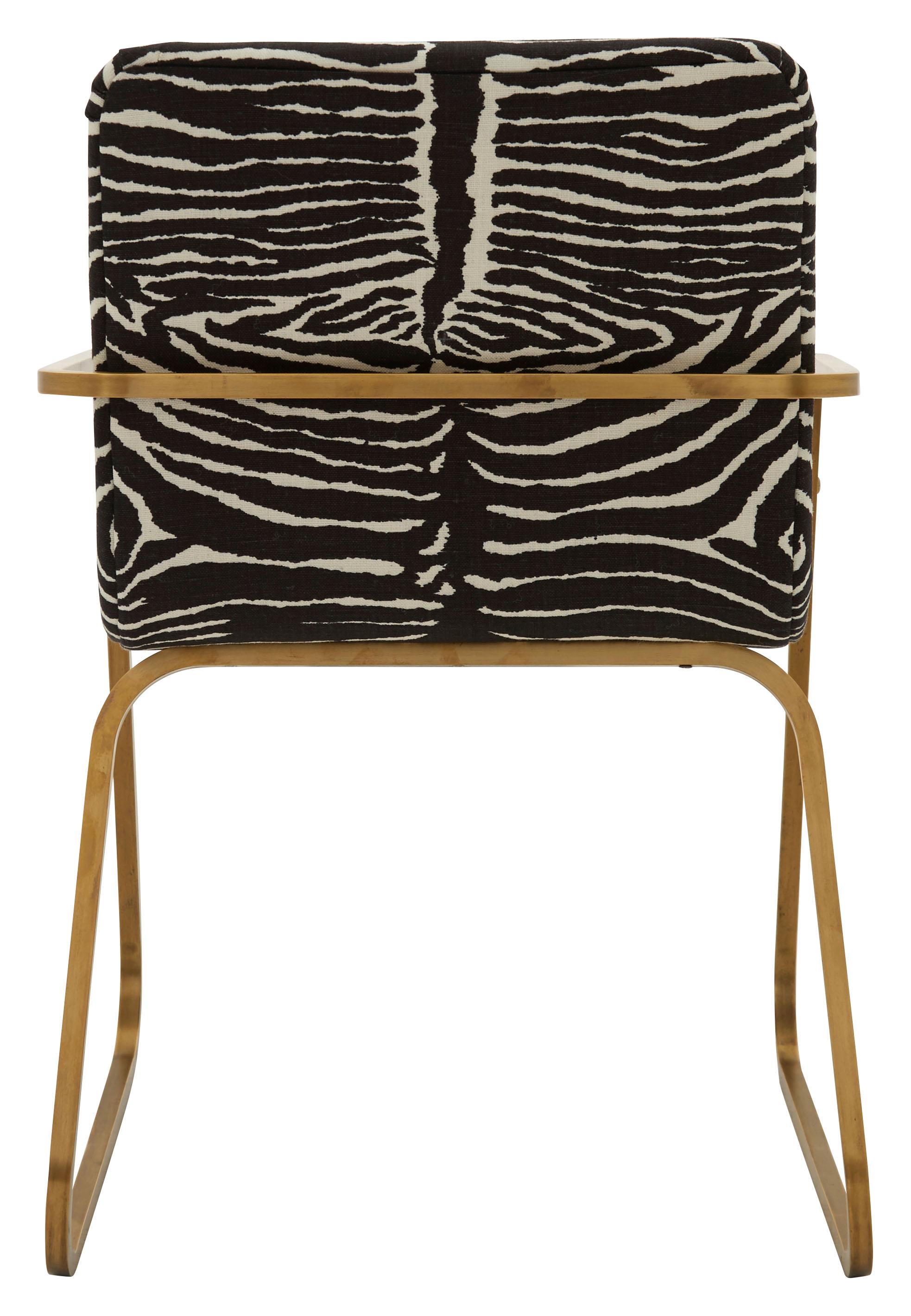 zebra print dining chair