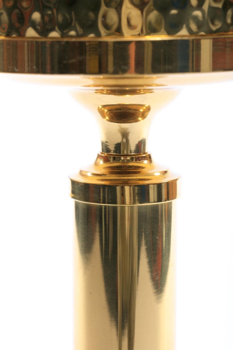 Midcentury Brass Wine or Champagne Bucket with Stand at 1stDibs