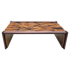 Midcentury Brazilian Brutalist Coffee Table by Percival Lafer