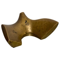 Mid-Century Brazilian Modern Abstract Bronze Sculpture by Franklin