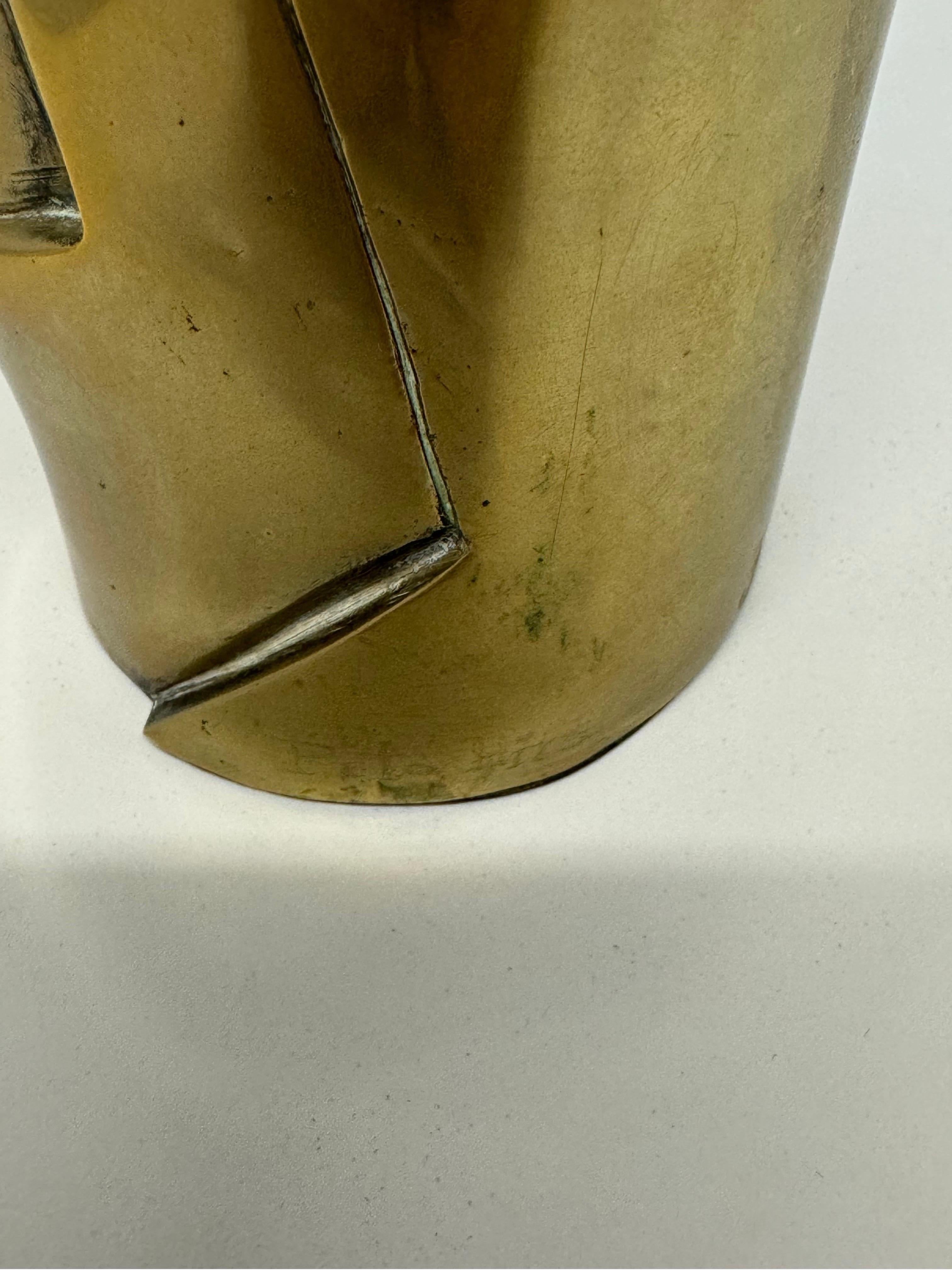 Scultura astratta in bronzo di Pita Hirs, moderna brasiliana di metà secolo in vendita 5
