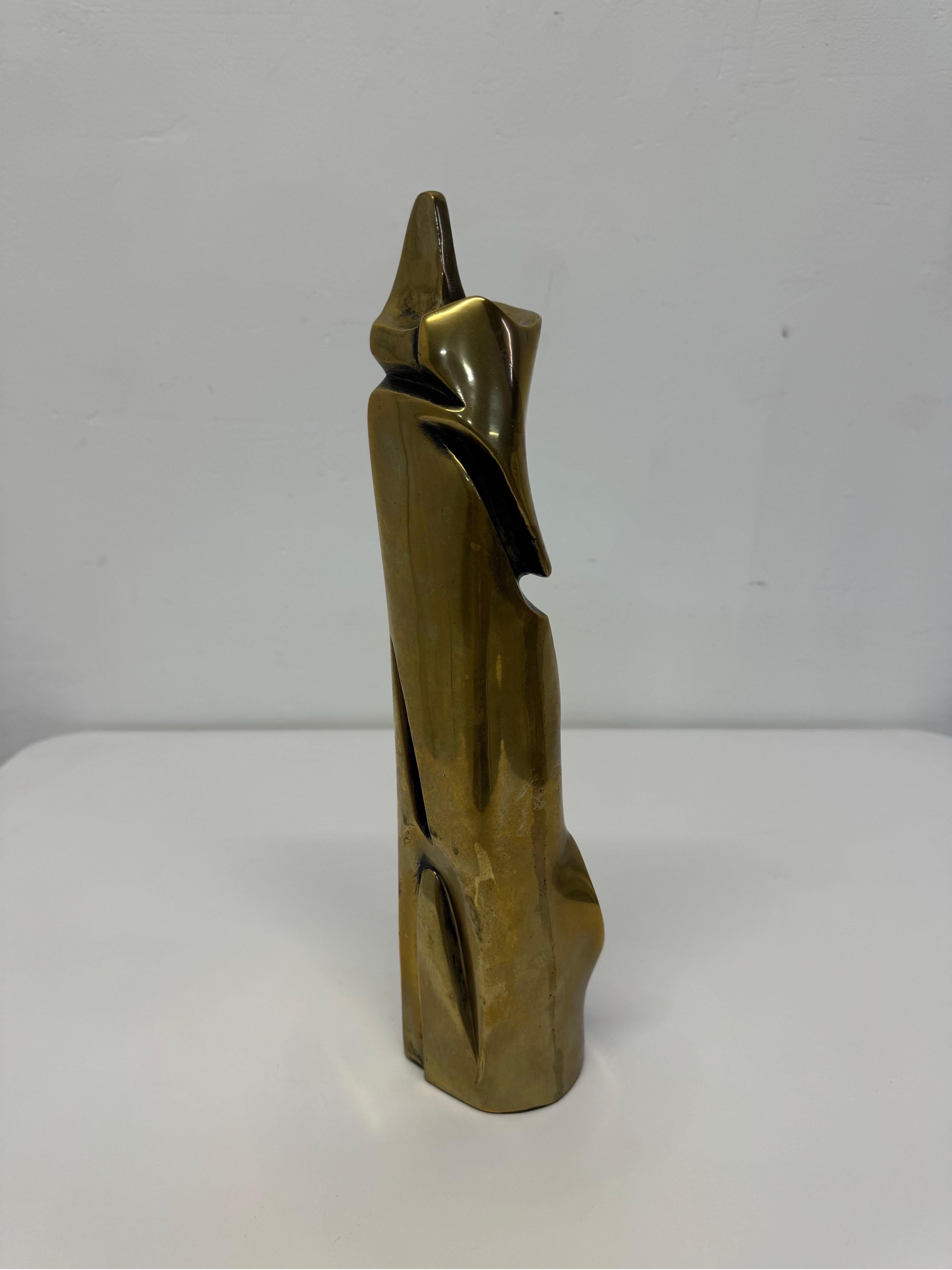 XX secolo Scultura astratta in bronzo di Pita Hirs, moderna brasiliana di metà secolo in vendita