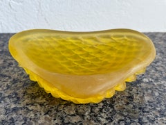 Piatto di metà secolo brasiliano moderno in acrilico Catch All Dish Wish Scaly Underside