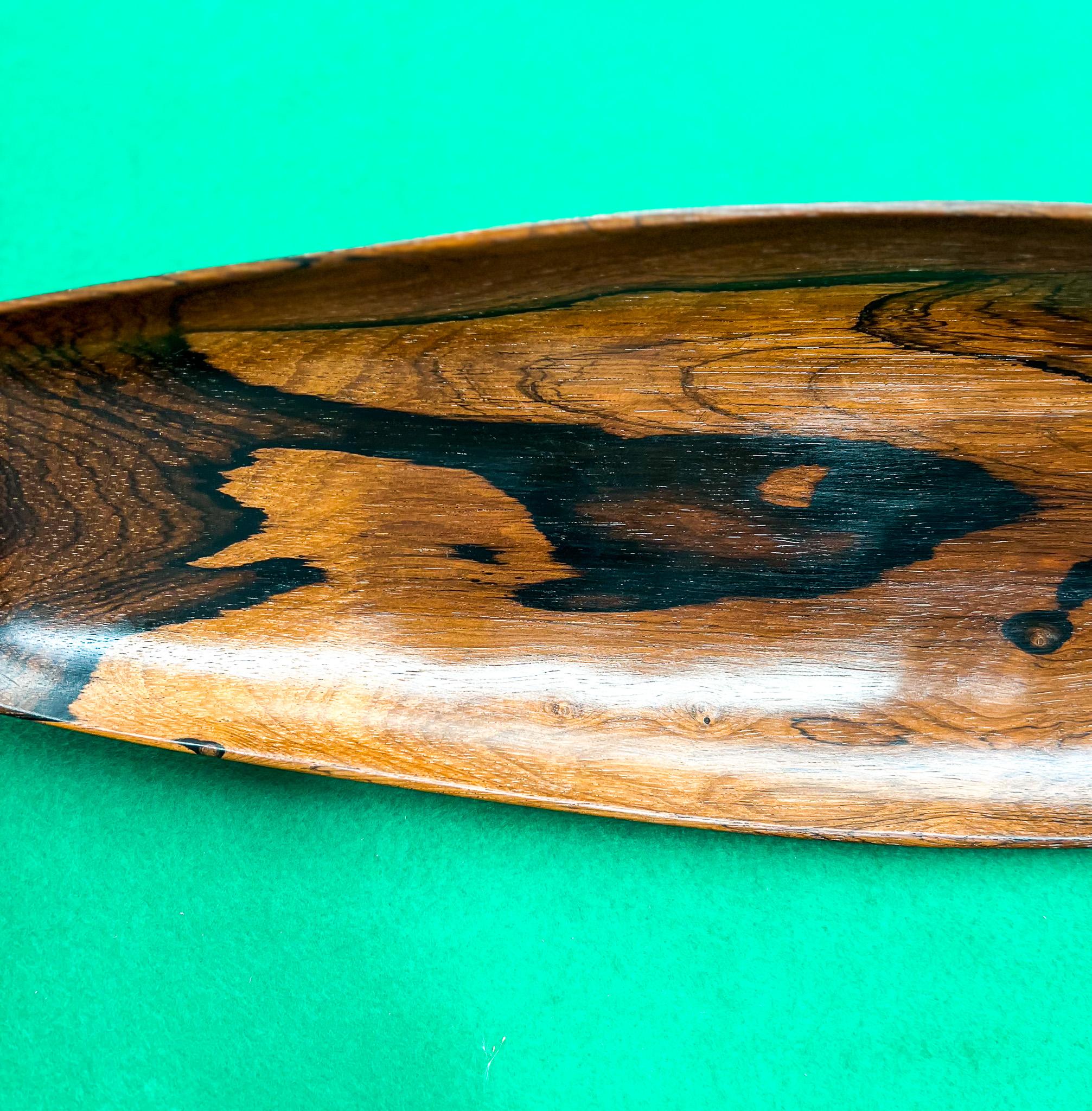 Mid-Century Modern Midcentury Brazilian Modern Platter in Hardwood by Jean Gillon, 1960, Brazil