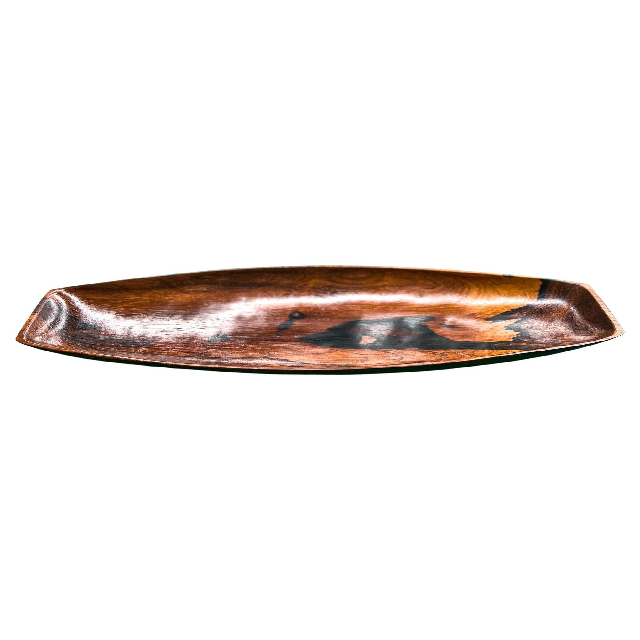 Midcentury Brazilian Modern Platter in Hardwood by Jean Gillon, 1960, Brazil