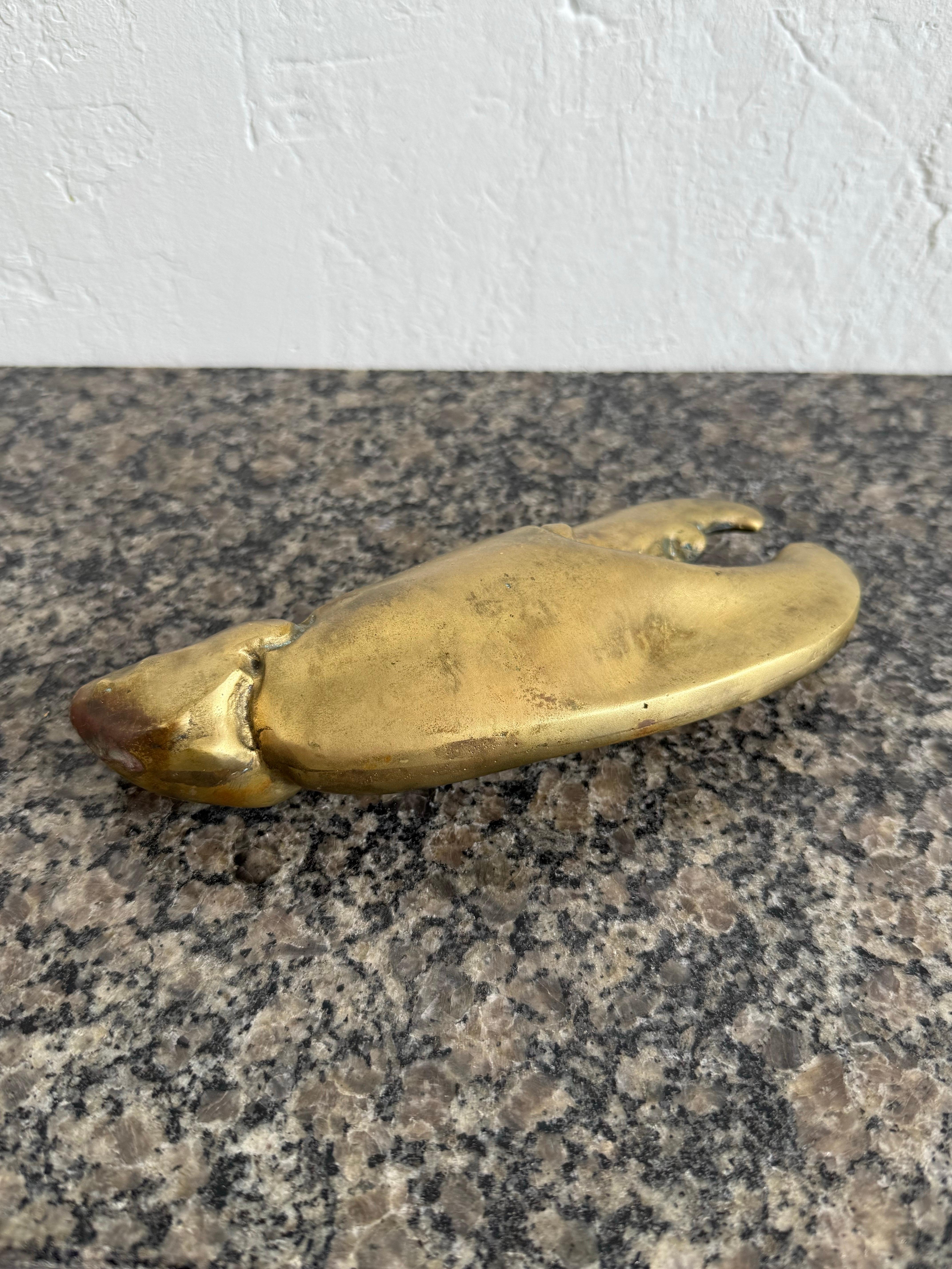 Mid-Century Brazilian Modern Sculpture of a Lobster Claw, 1960s In Good Condition For Sale In Miami, FL