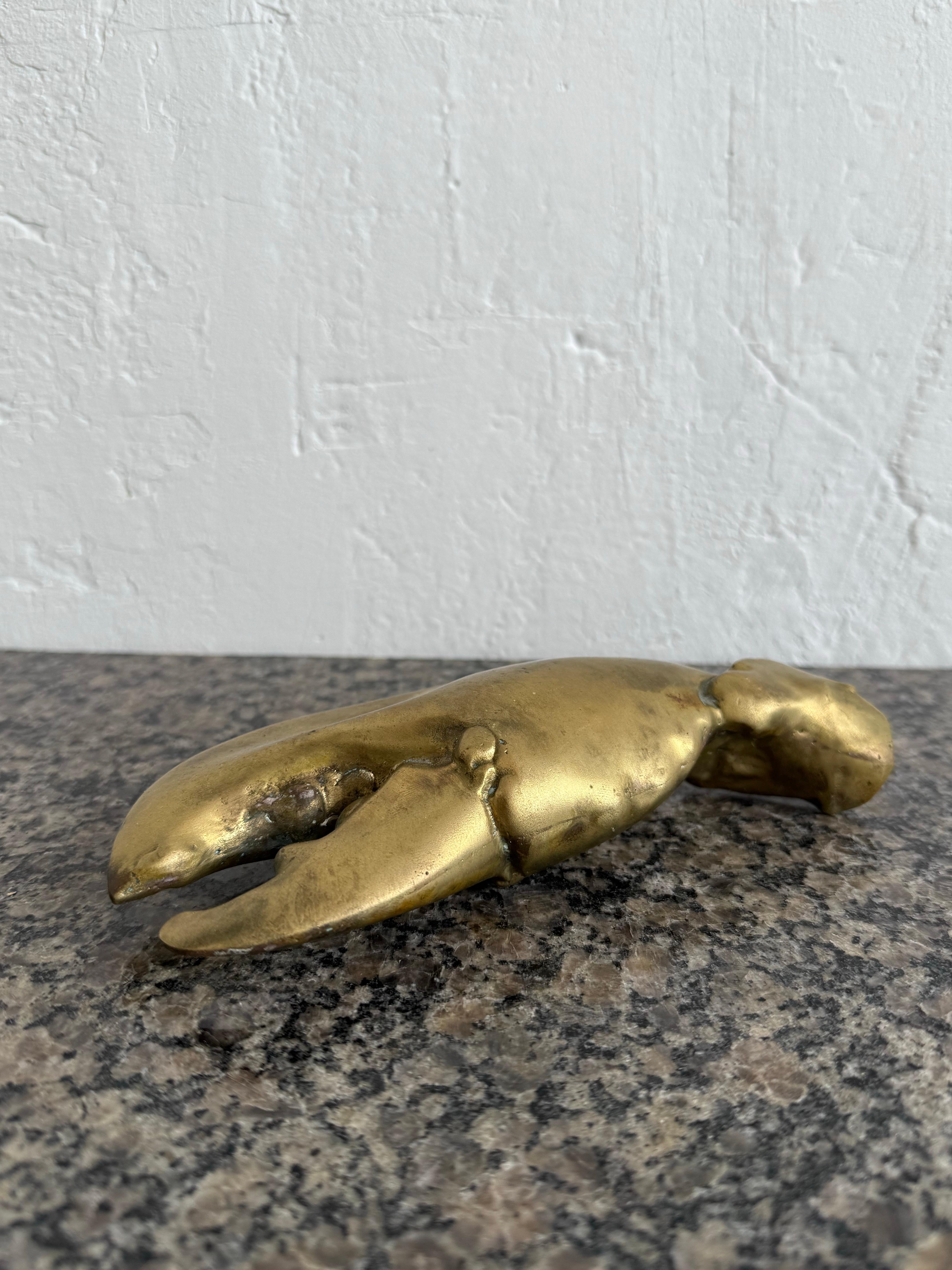 20th Century Mid-Century Brazilian Modern Sculpture of a Lobster Claw, 1960s For Sale