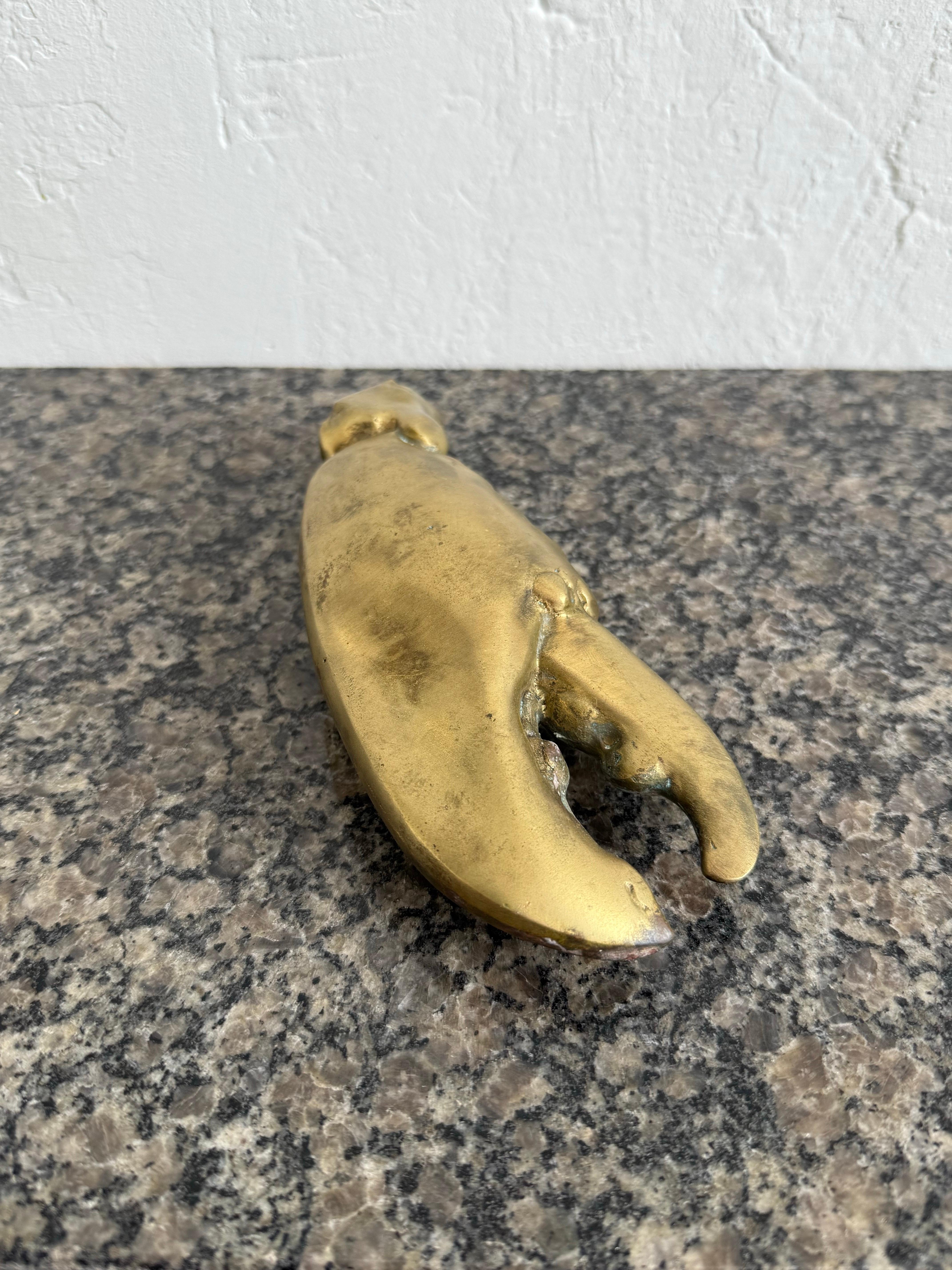 Mid-Century Brazilian Modern Sculpture of a Lobster Claw, 1960s For Sale 1