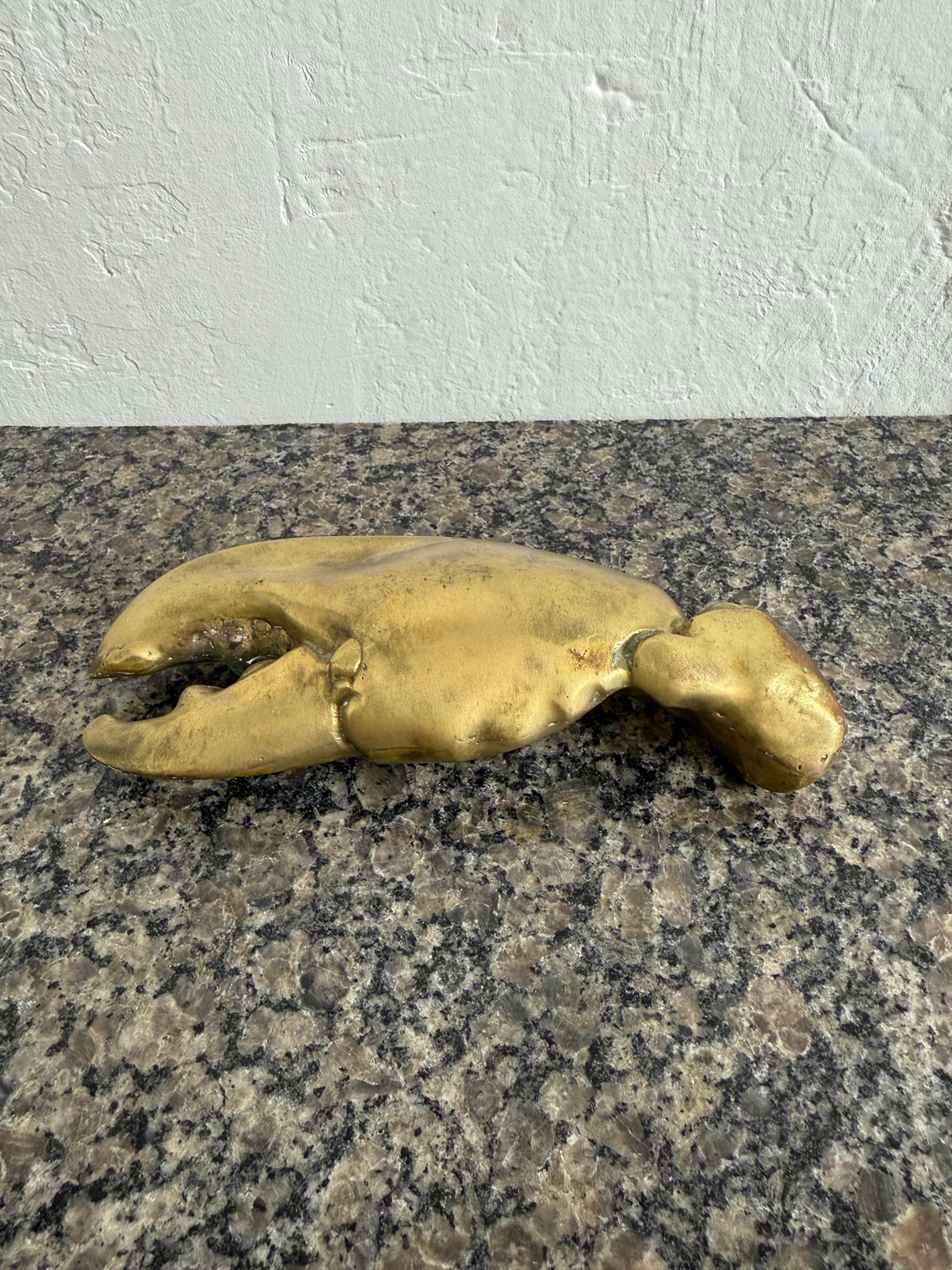 Mid-Century Brazilian Modern Sculpture of a Lobster Claw, 1960s For Sale 3