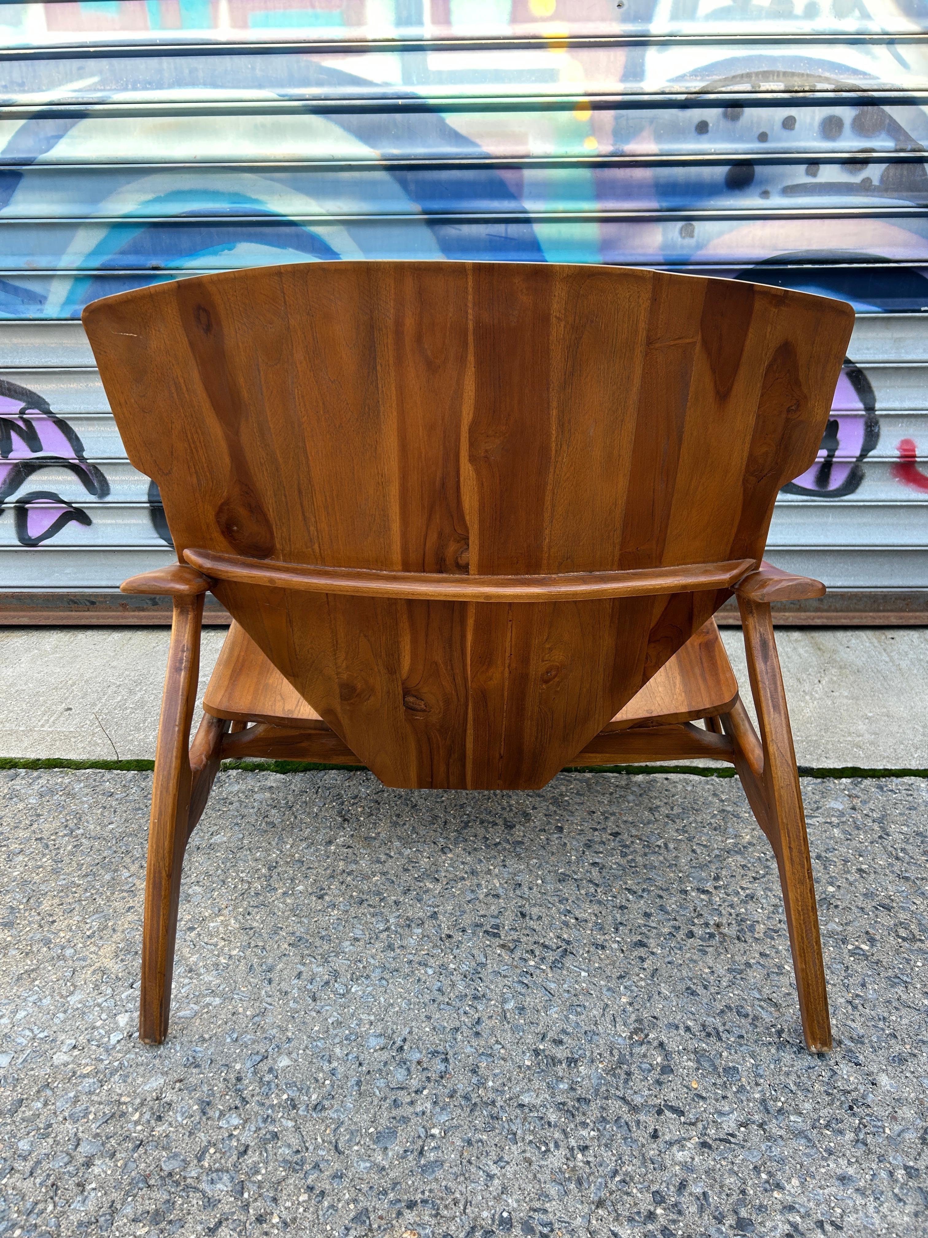 Woodwork Mid century Brazilian Modern Sergio Rodrigues Diz Lounge Chair For Sale