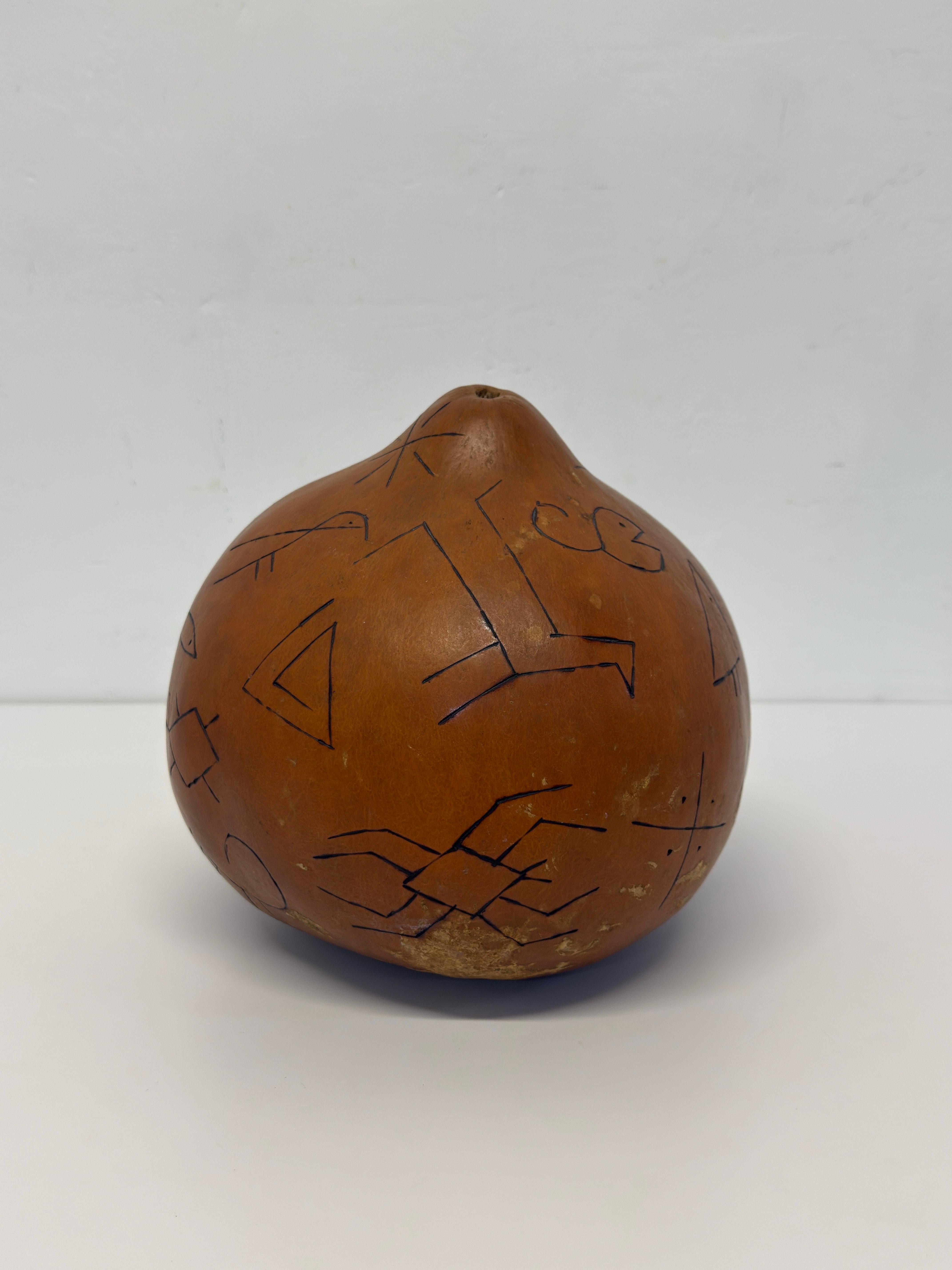 Mid-Century moderno Zucca colorata brasiliana moderna di metà secolo con figure a punta d'ago calda in vendita