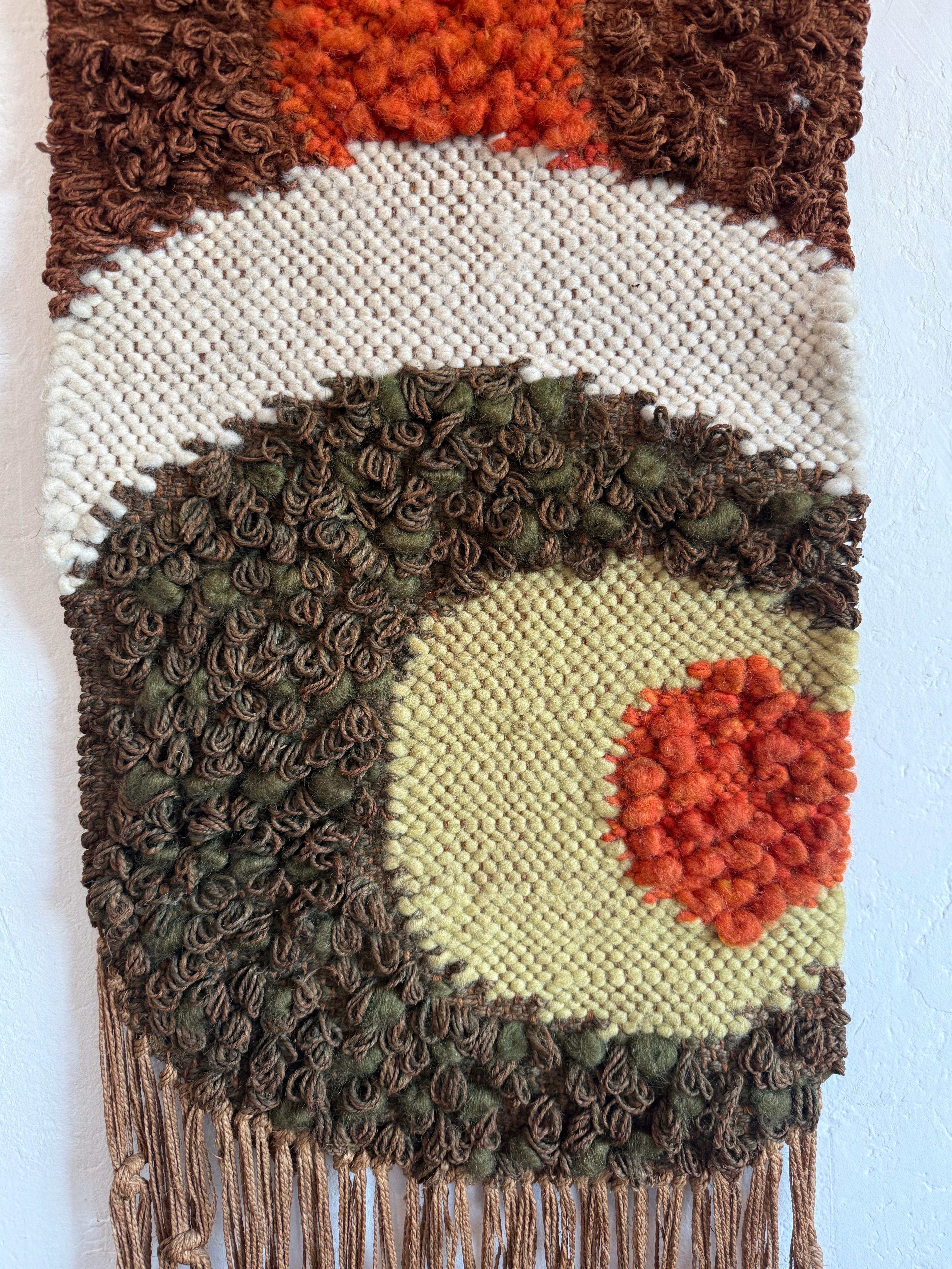 Mid-Century Brazilian Modern Woven Wall Tapestry, 1960s In condizioni buone in vendita a Miami, FL