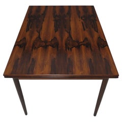 Vintage Mid-century Brazilian Rosewood Dining Table with Draw Leaves