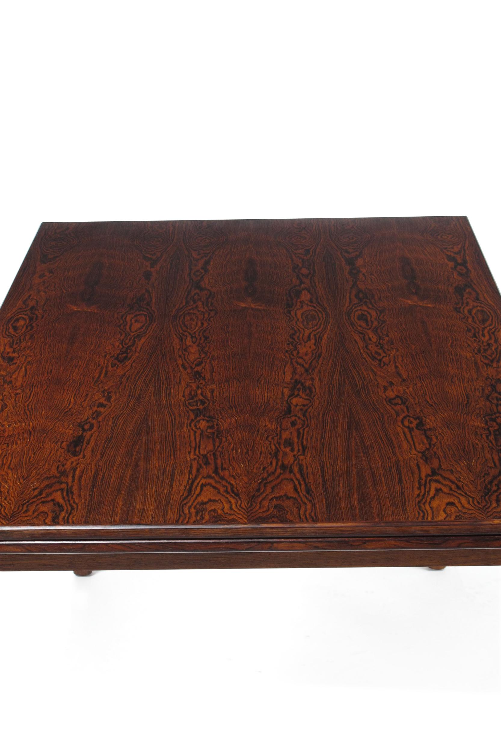 20th Century Midcentury Brazilian Rosewood Dining with Dramatic Grain