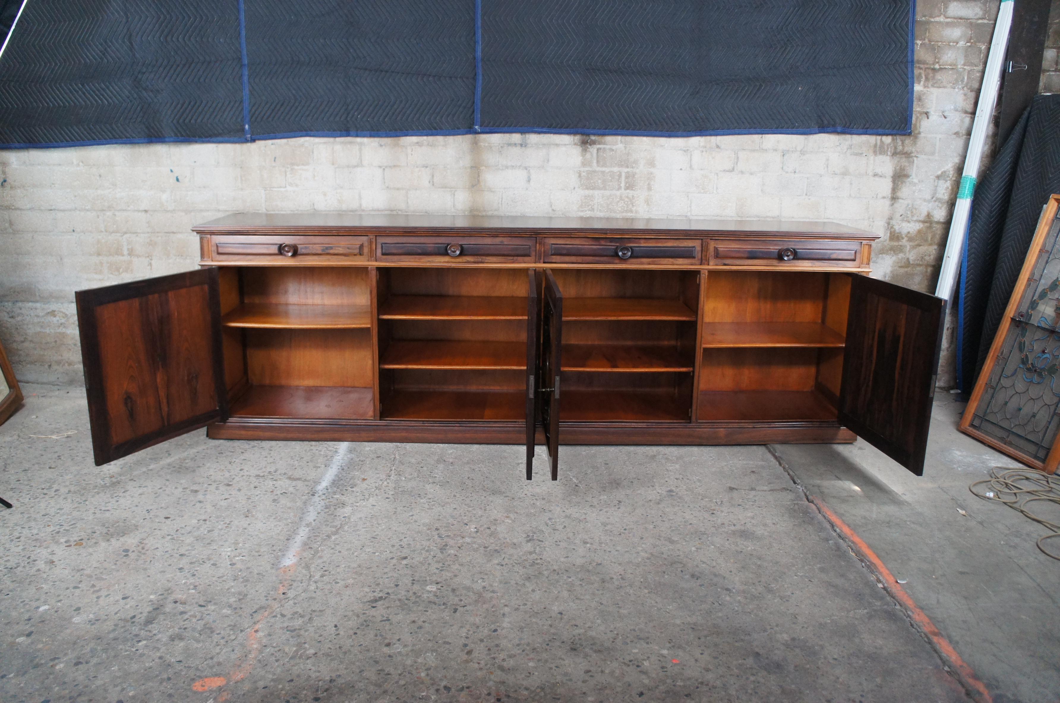 Midcentury Brazilian Rosewood French Provincial Sideboard Console Credenza For Sale 4
