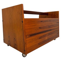 Mid-Century Brazilian Rosewood Magazine Rack by Bruksbo of Norway, circa 1960