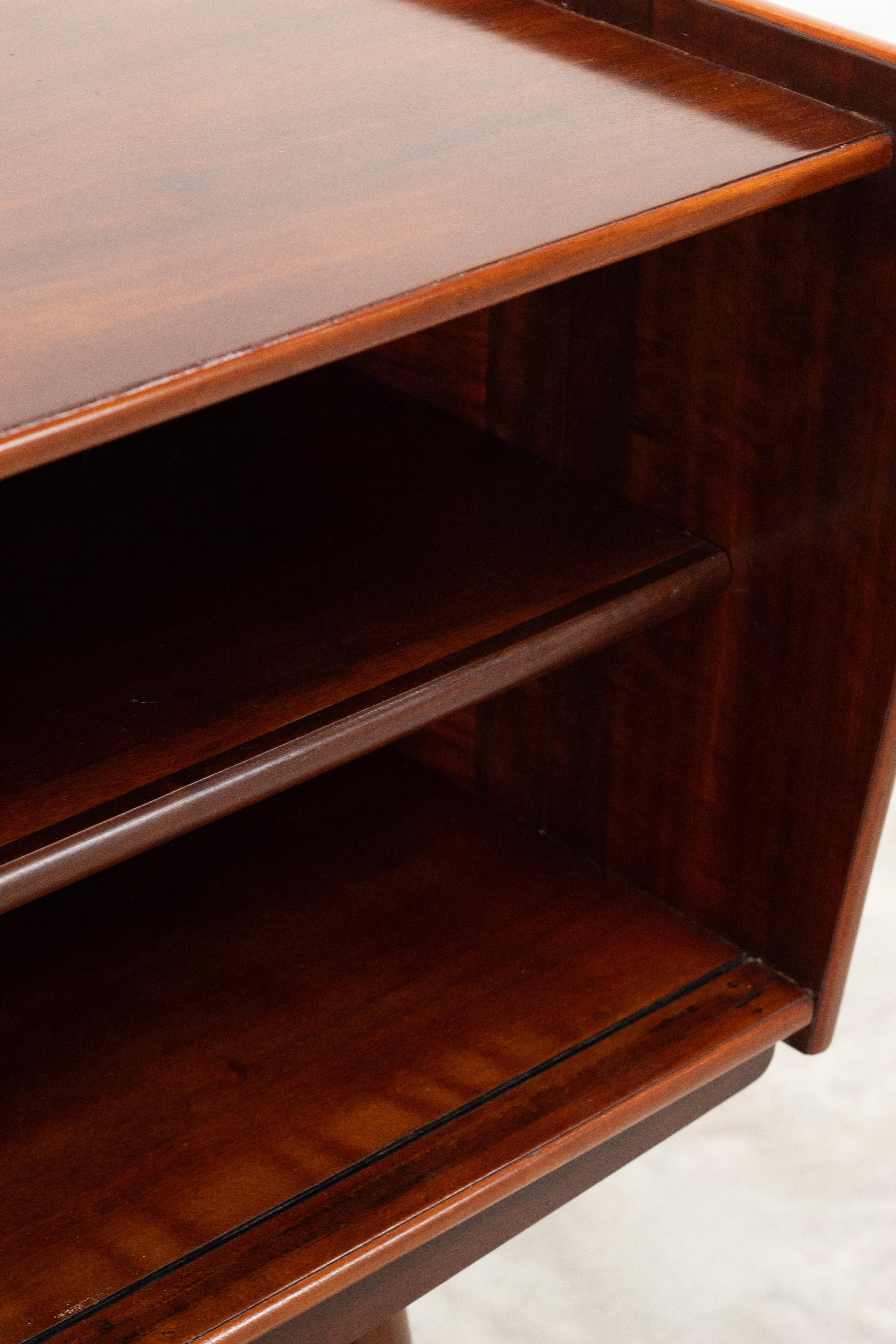 Wood Mid-Century Brazilian Solid and Veneered Imbuia Sideboard by Móveis Cimo For Sale
