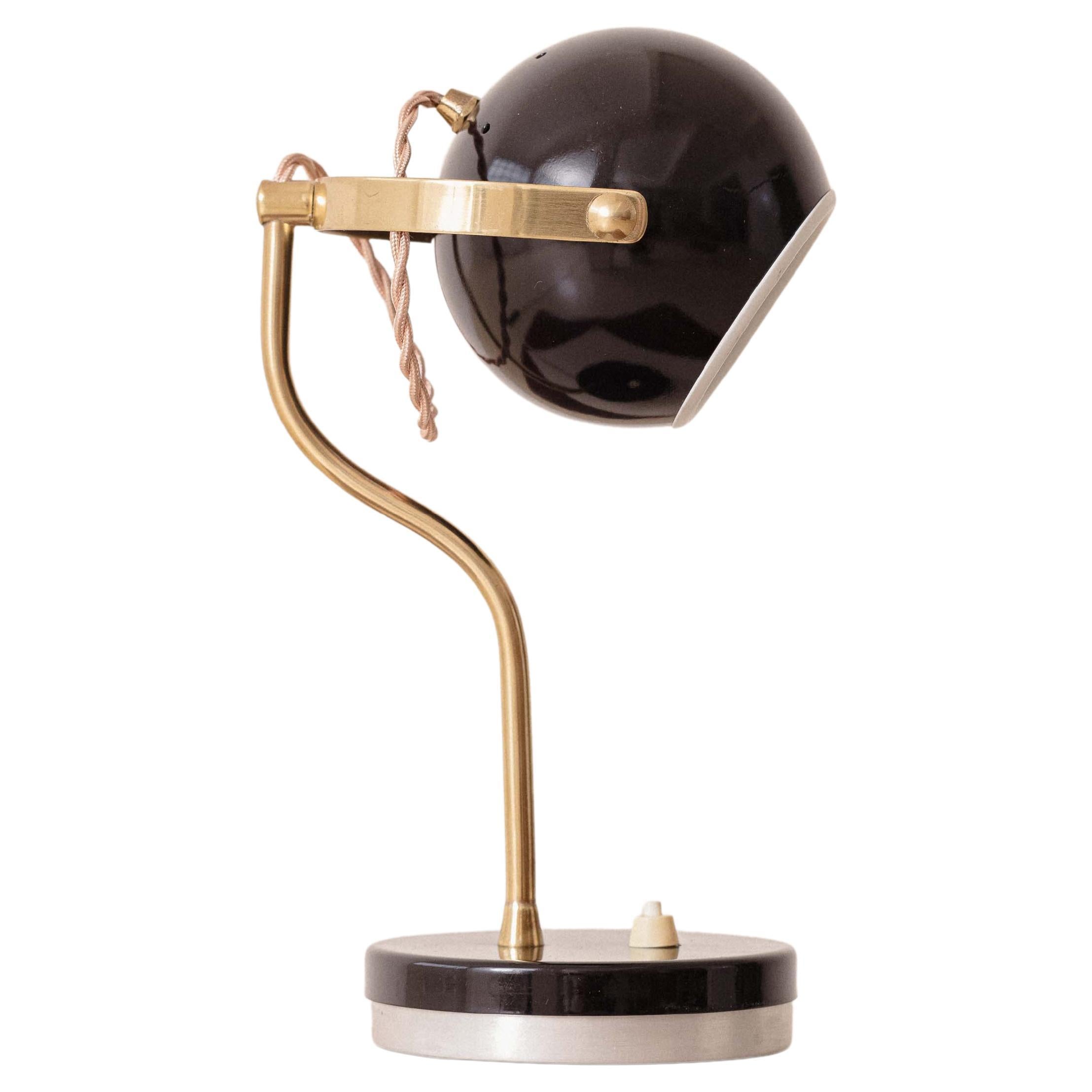 Midcentury Brazilian Table Lamp, by Enrico Furio, Produced by Dominici, 1950s For Sale